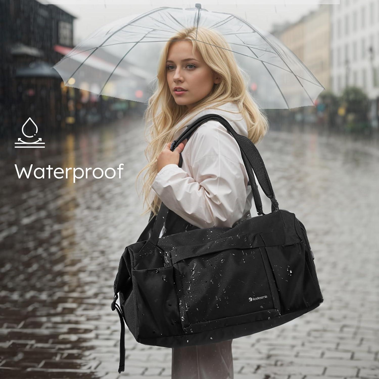 Bolsa de gimnasio impermeable Shenzhenshi 40L con compartimento para zapatos