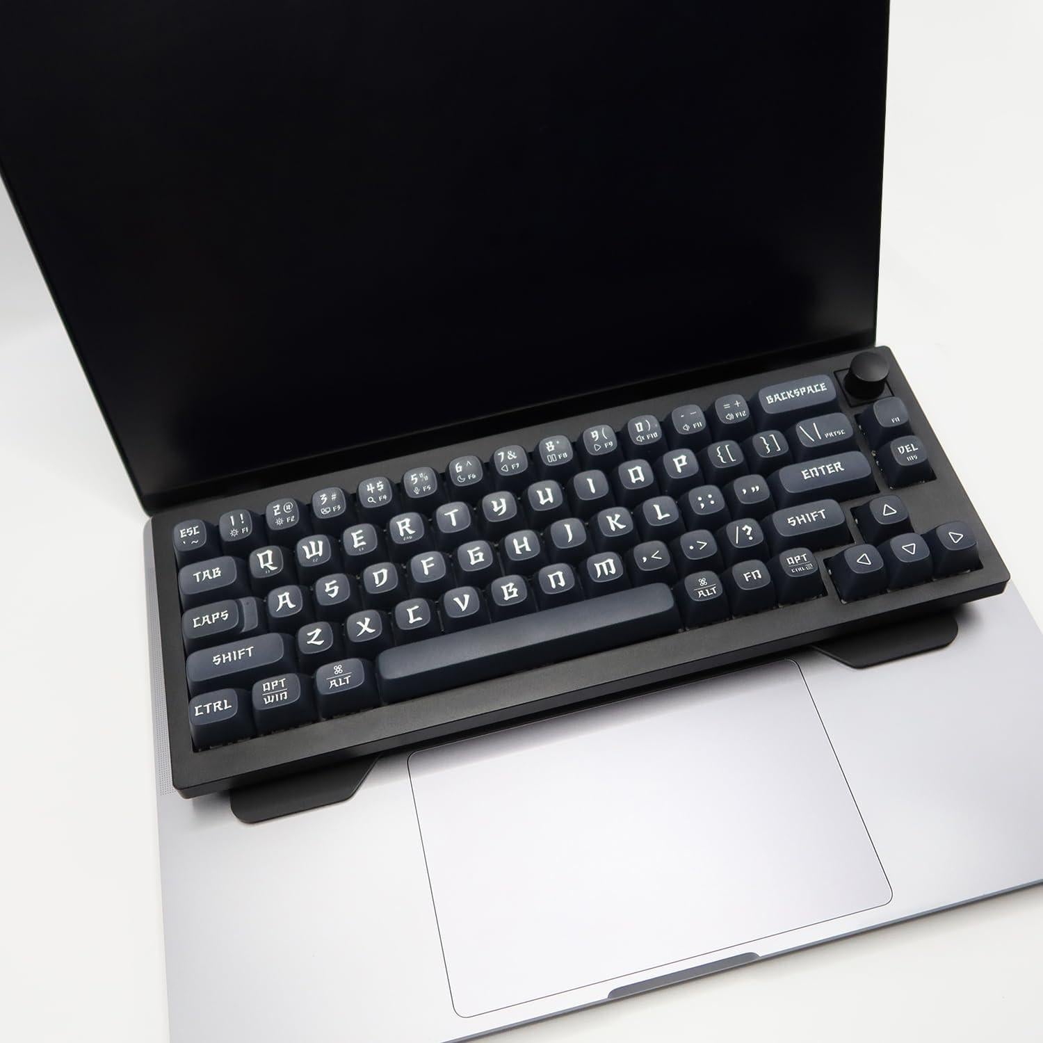 Elevador de Teclado Kado Acrílico Negro Esmerilado 3mm para MacBook