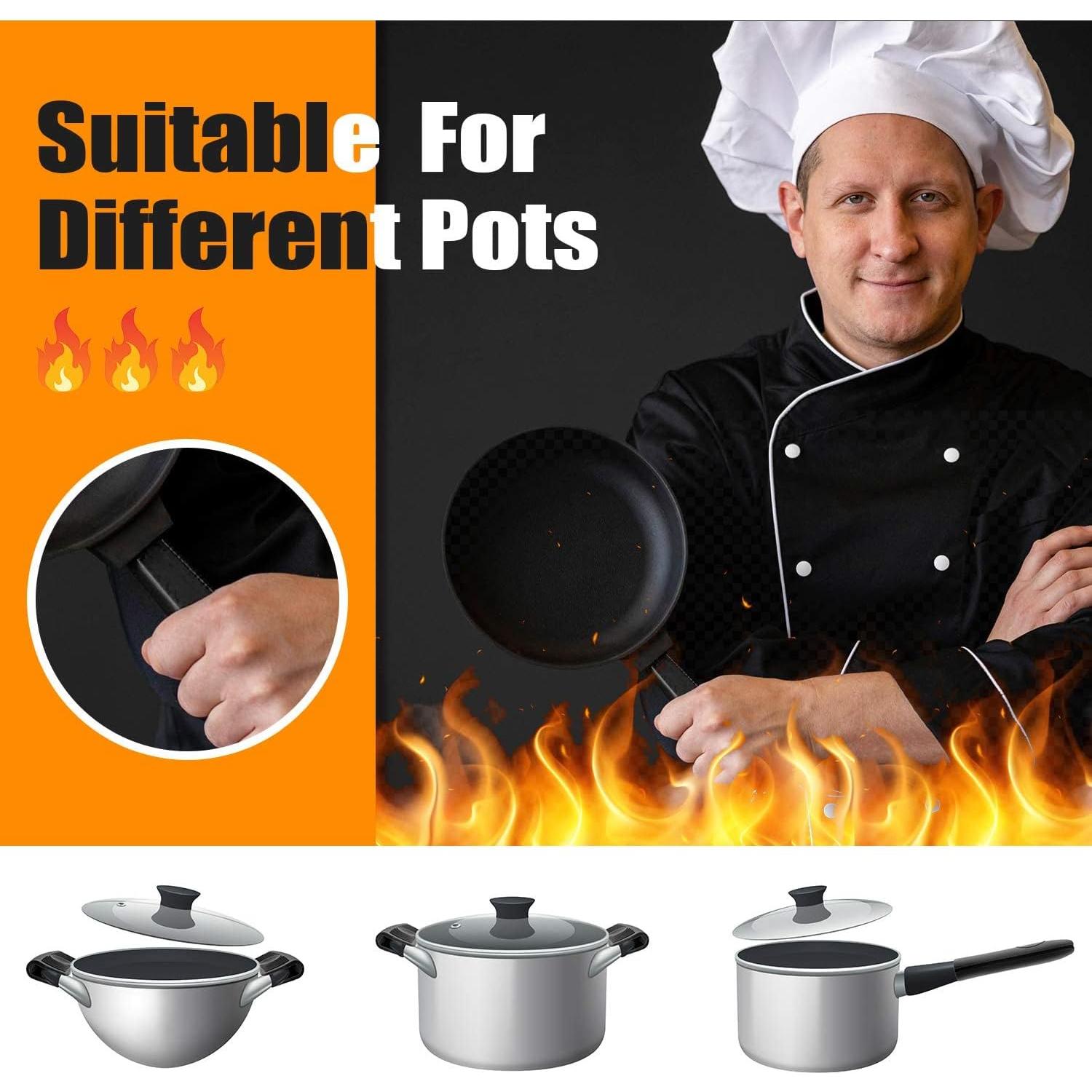 10 Piezas Cubiertas de Mango de Silicona WhistenFla Resistentes al Calor