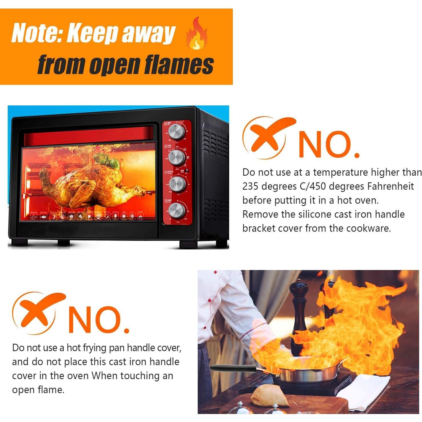 10 Piezas Cubiertas de Mango de Silicona WhistenFla Resistentes al Calor