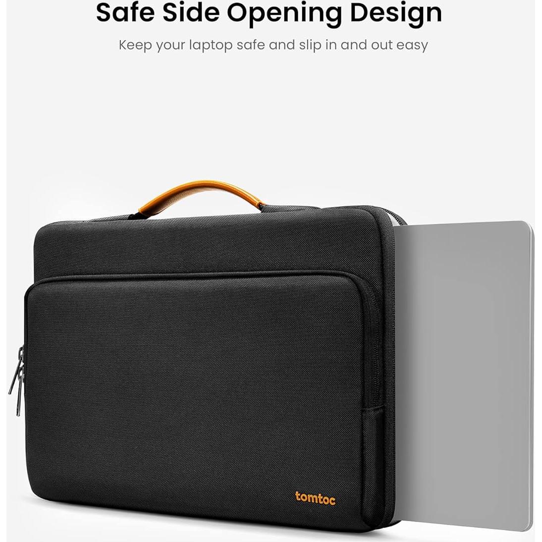 Funda Protectora tomtoc para Laptop 13" Negro Grado Militar