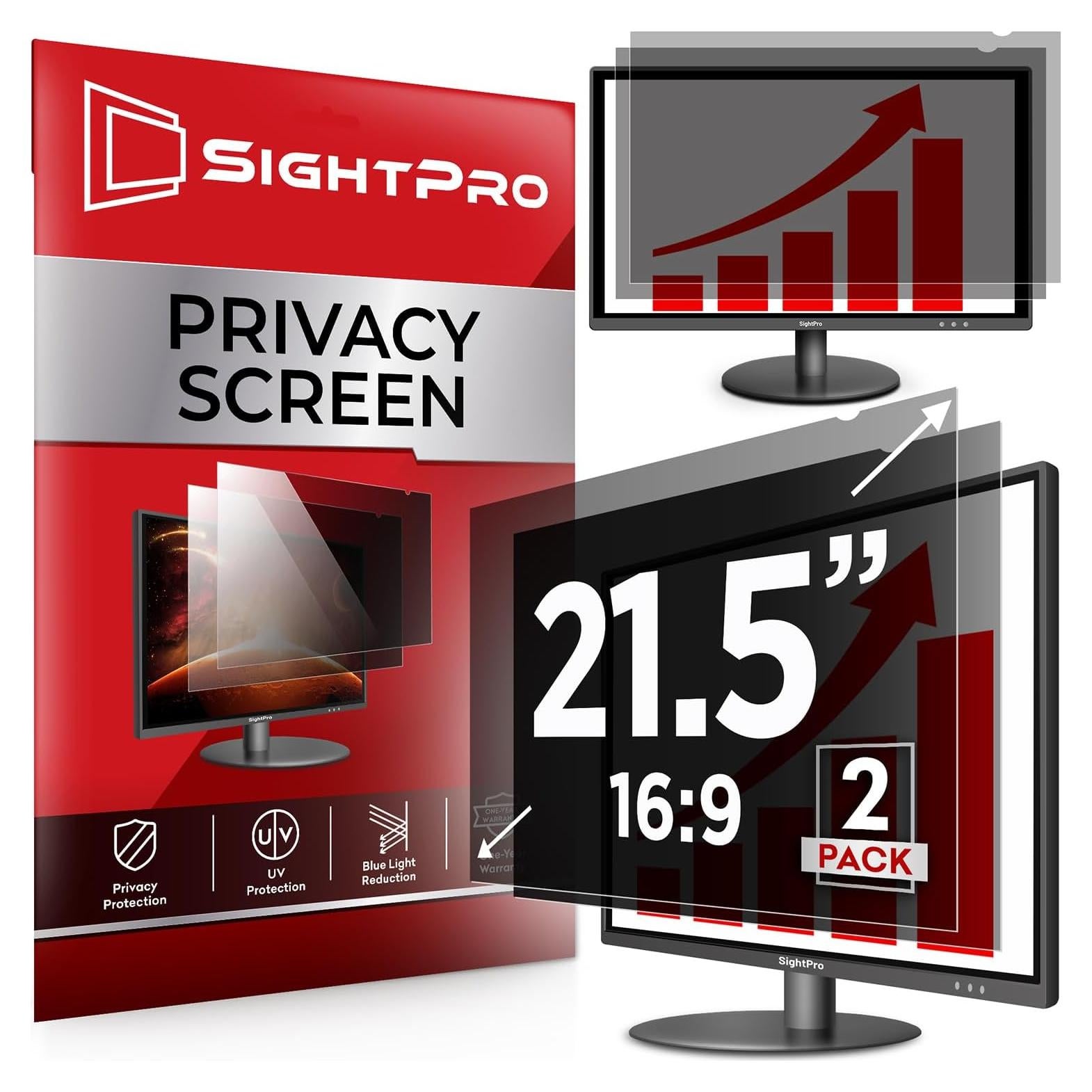 Filtro de Pantalla de Privacidad SightPro 21.5" 16:9 [2 Paquete]