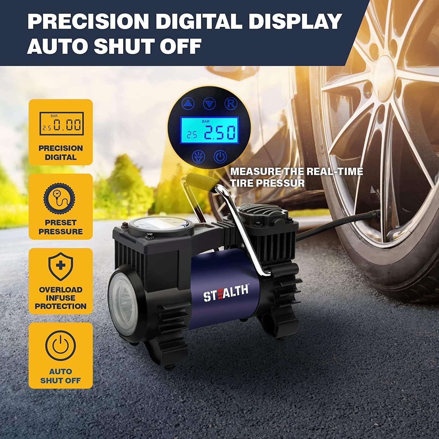 Compresor de Aire Portátil Stealth ST-IN310DC 12V 120PSI