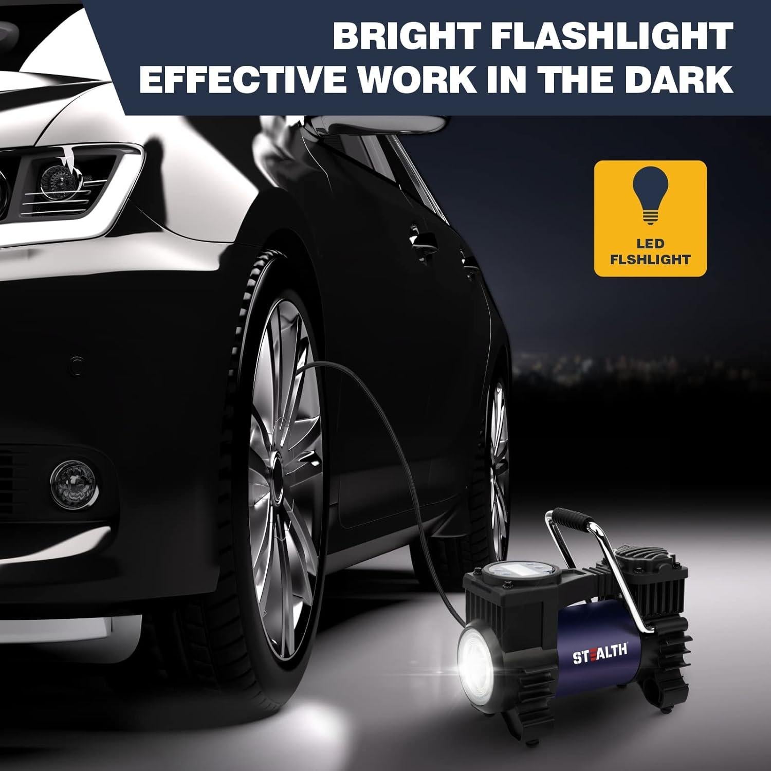 Compresor de Aire Portátil Stealth ST-IN310DC 12V 120PSI