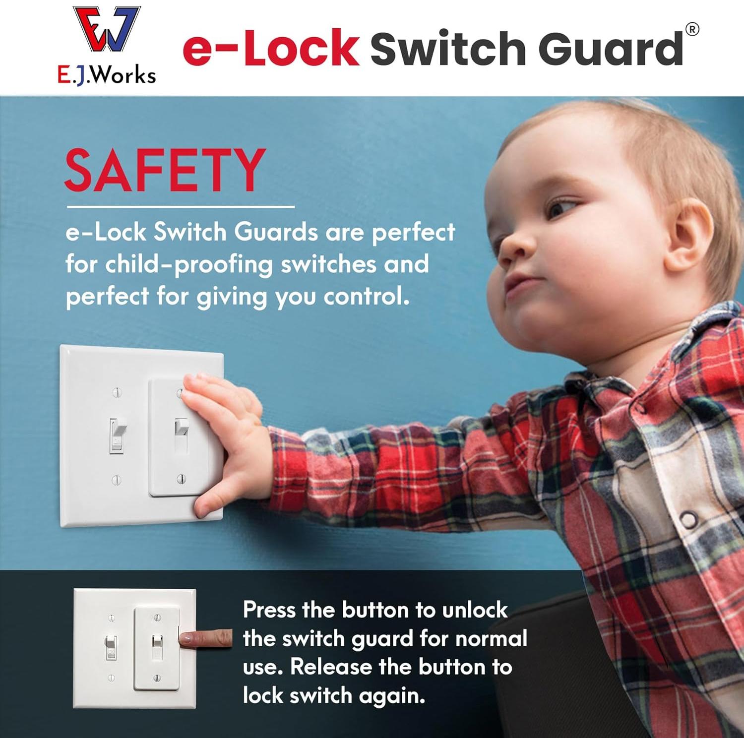 Protector de Interruptor E-LOCK SG-102 Marfil 1 Cuenta