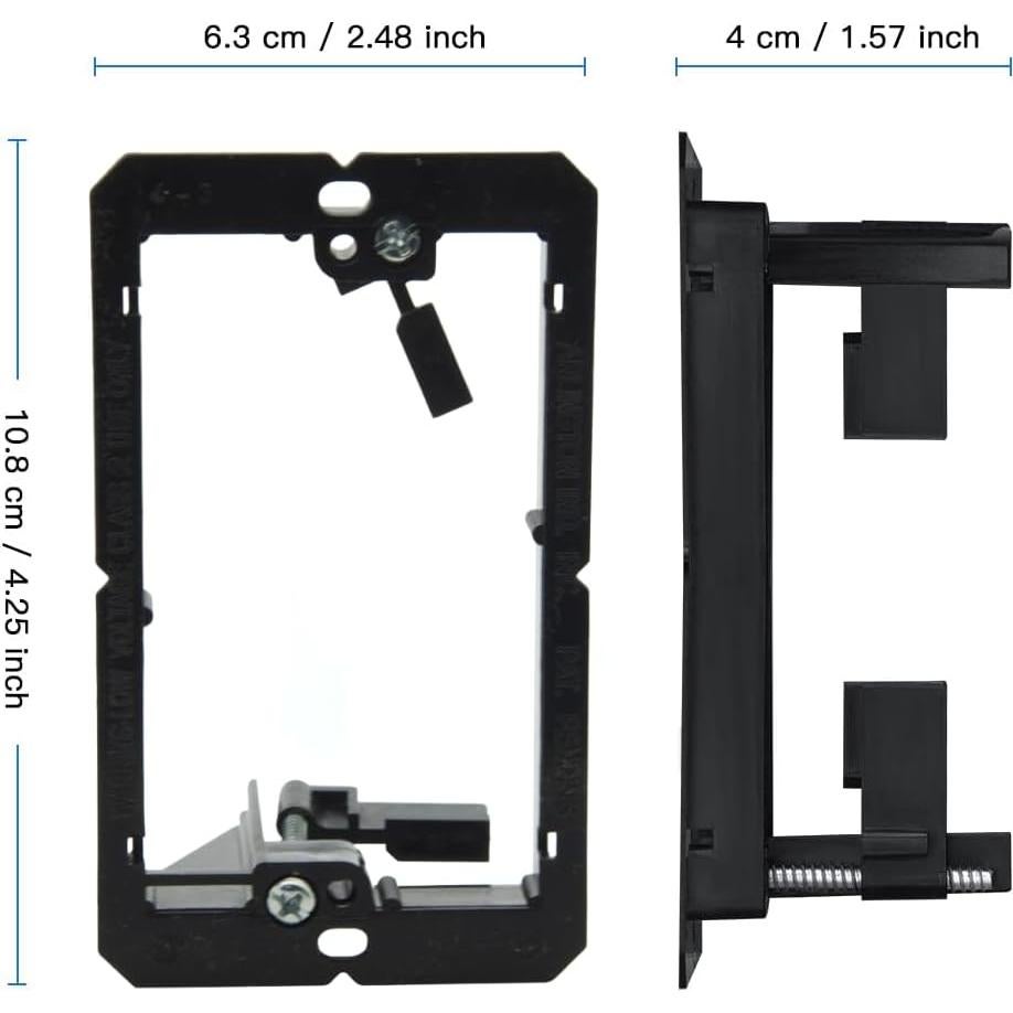 Placa de Pared Ethernet Cat6 MiaoYfei 1 Puerto RJ45 Soporte