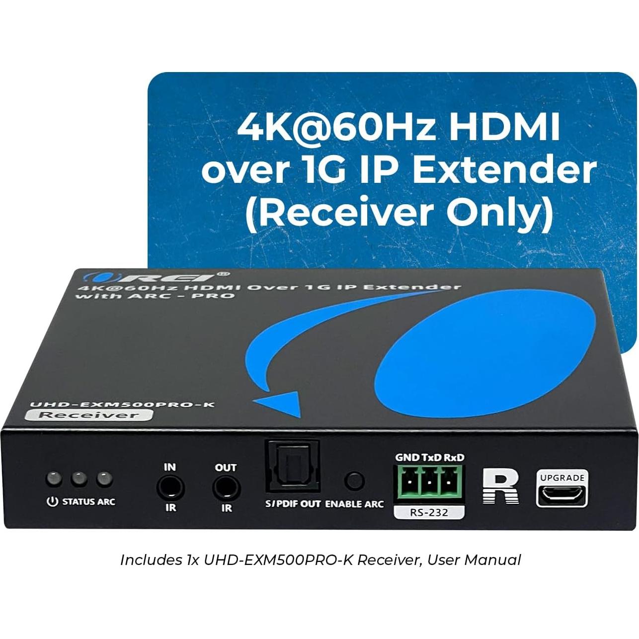 Receptor HDMI OREI UHD-EXM500PRO-RX 4K 60Hz Cat6
