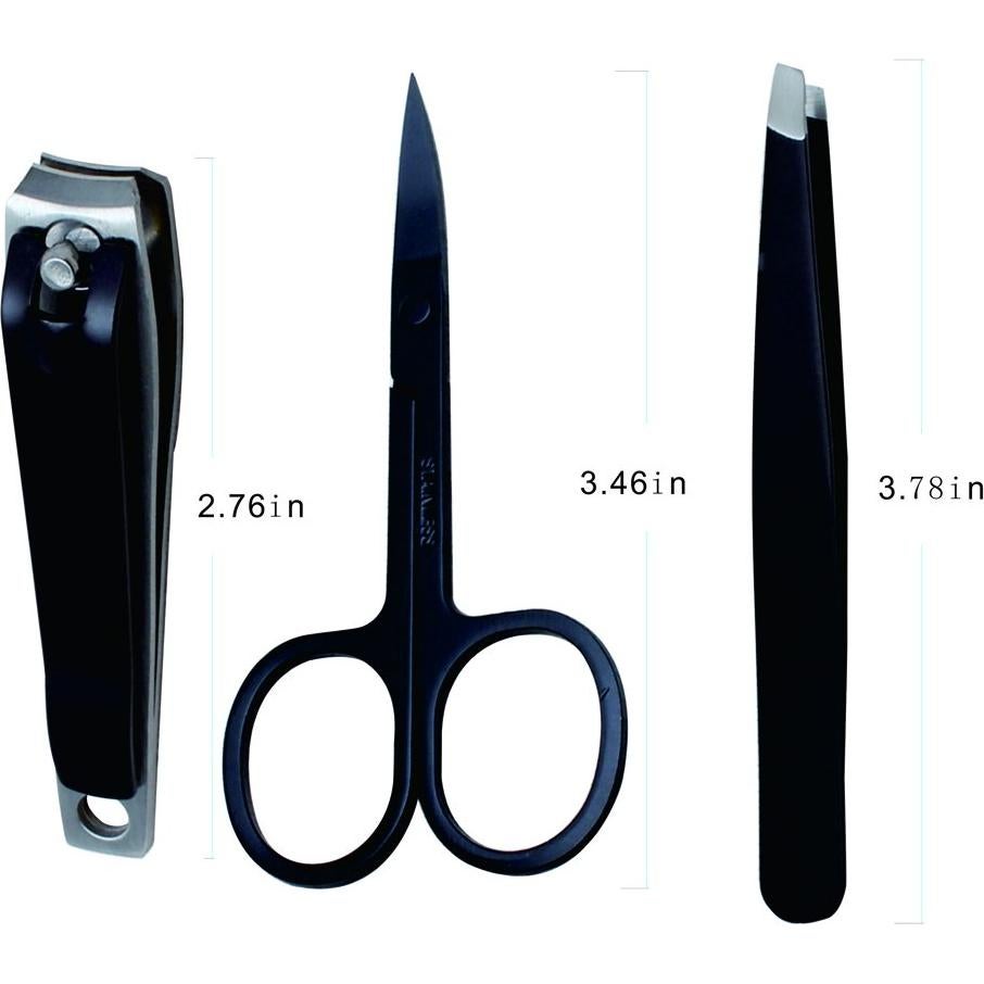 Juego de Cortauñas Profesional Singhigh 3 Piezas Acero Inoxidable