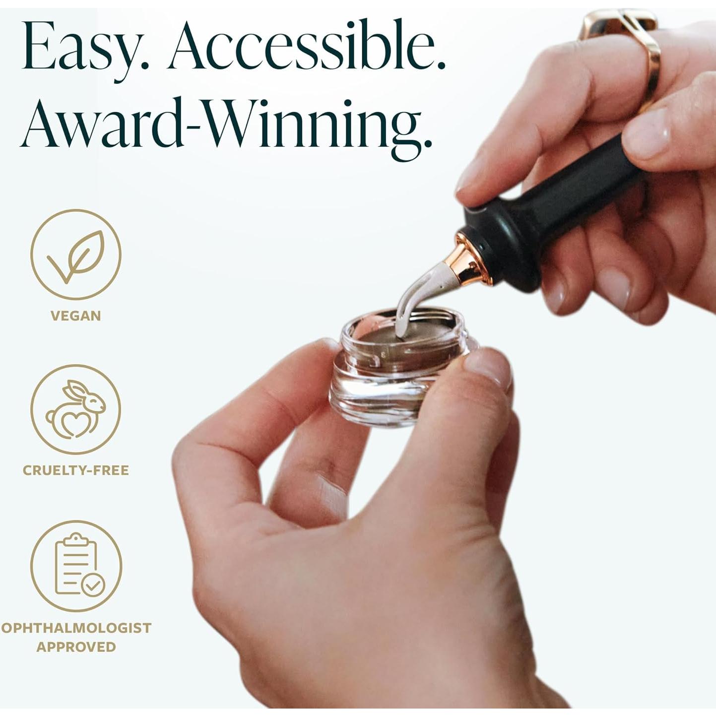 Dúo de Delineador GUIDE Beauty Negro con Varita y Crema Luxe