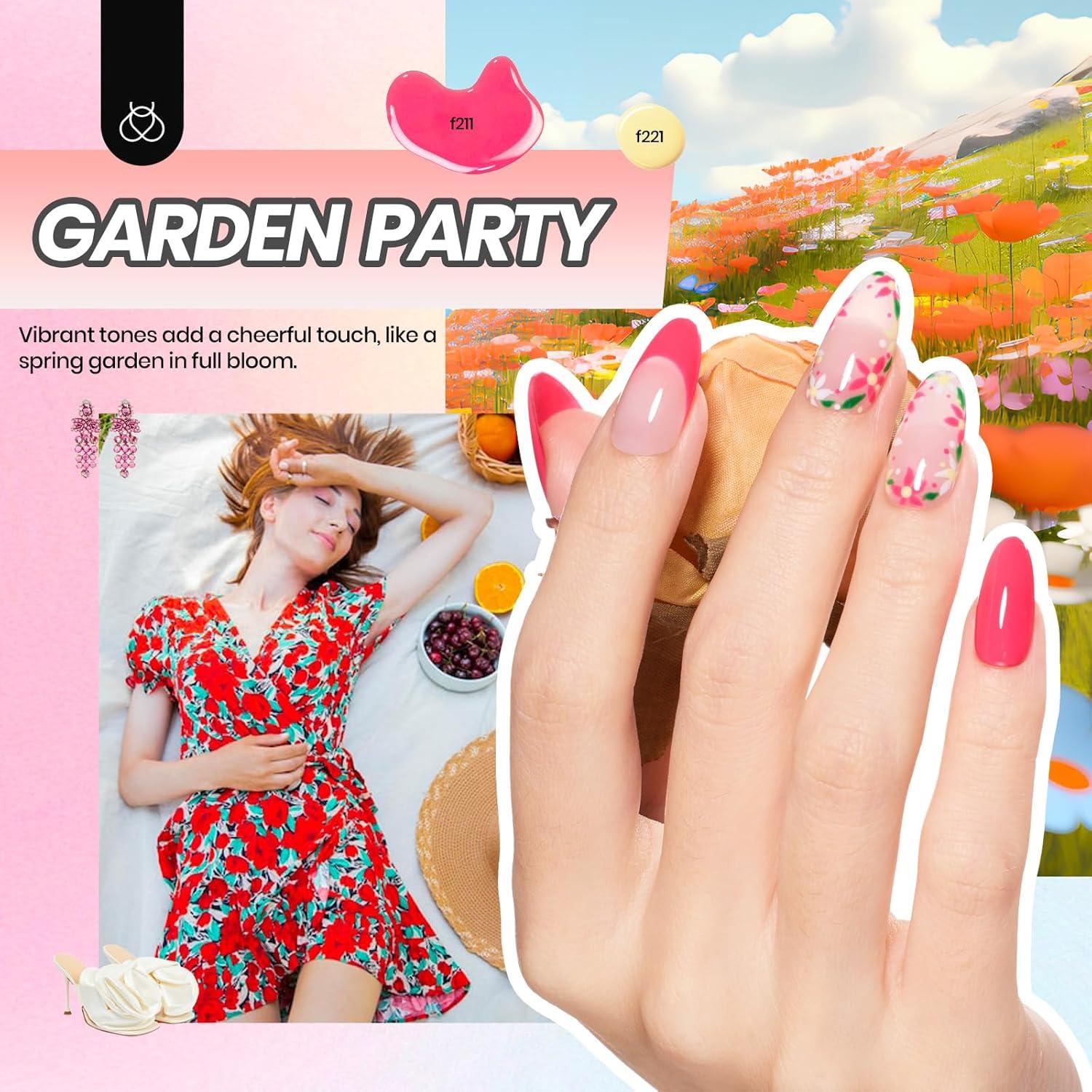 Kit de Esmalte de Uñas en Gel Beetles 54 Pcs con Luz UV