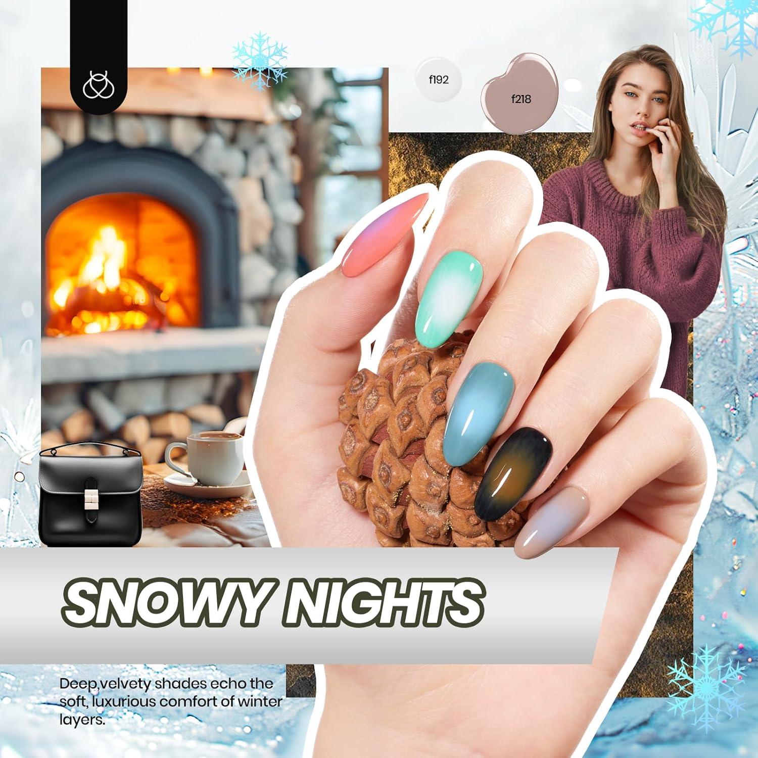 Kit de Esmalte de Uñas en Gel Beetles 54 Pcs con Luz UV