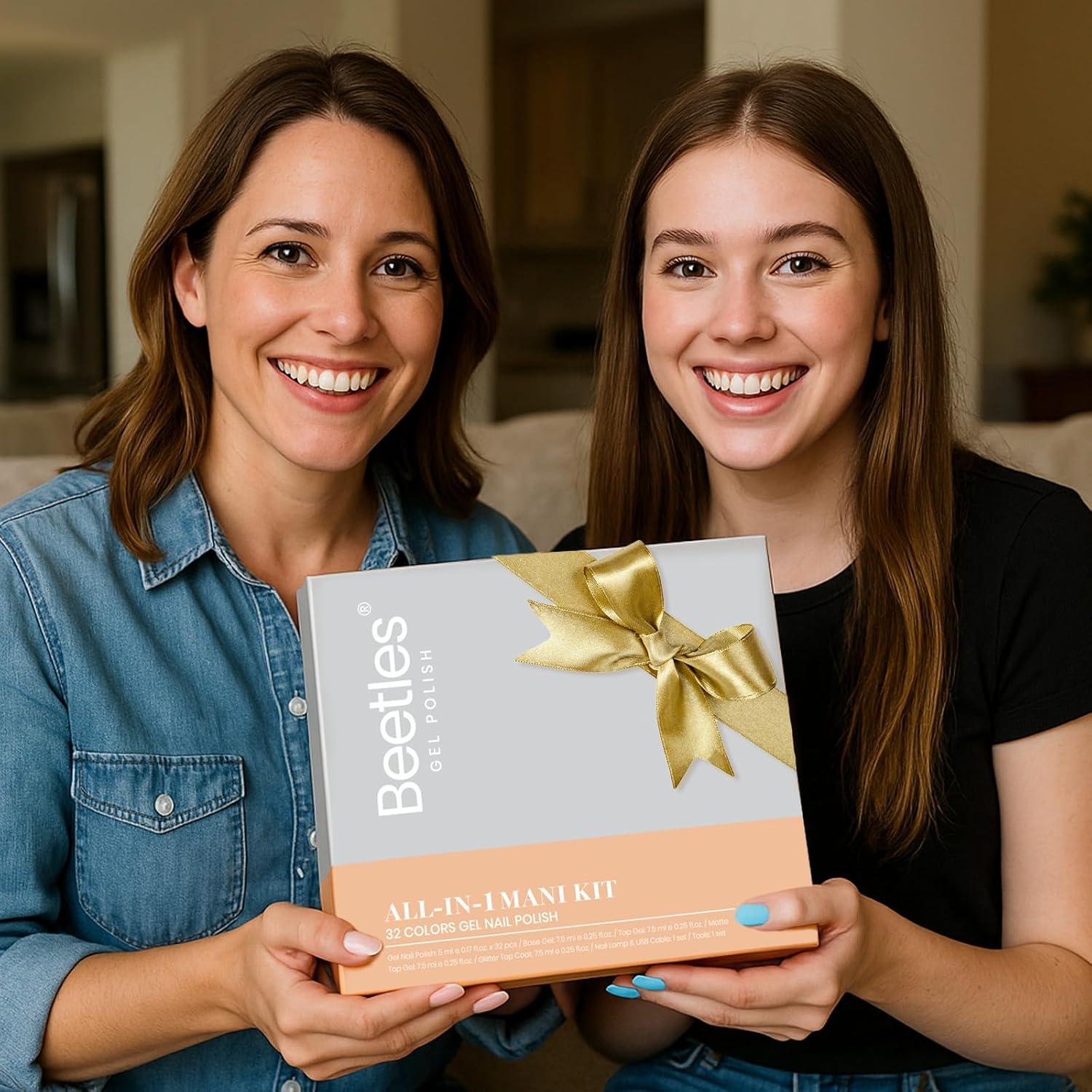 Kit de Esmalte de Uñas en Gel Beetles 54 Pcs con Luz UV