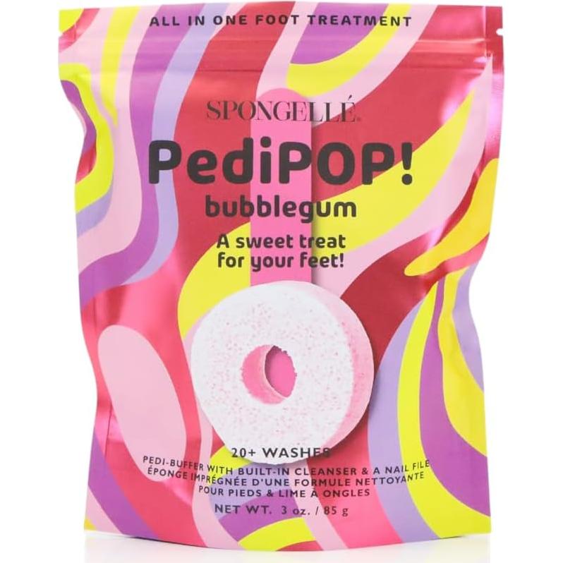 Spongellé Buffer y Lima de Pedicura Todo en Uno - Aroma Chicle