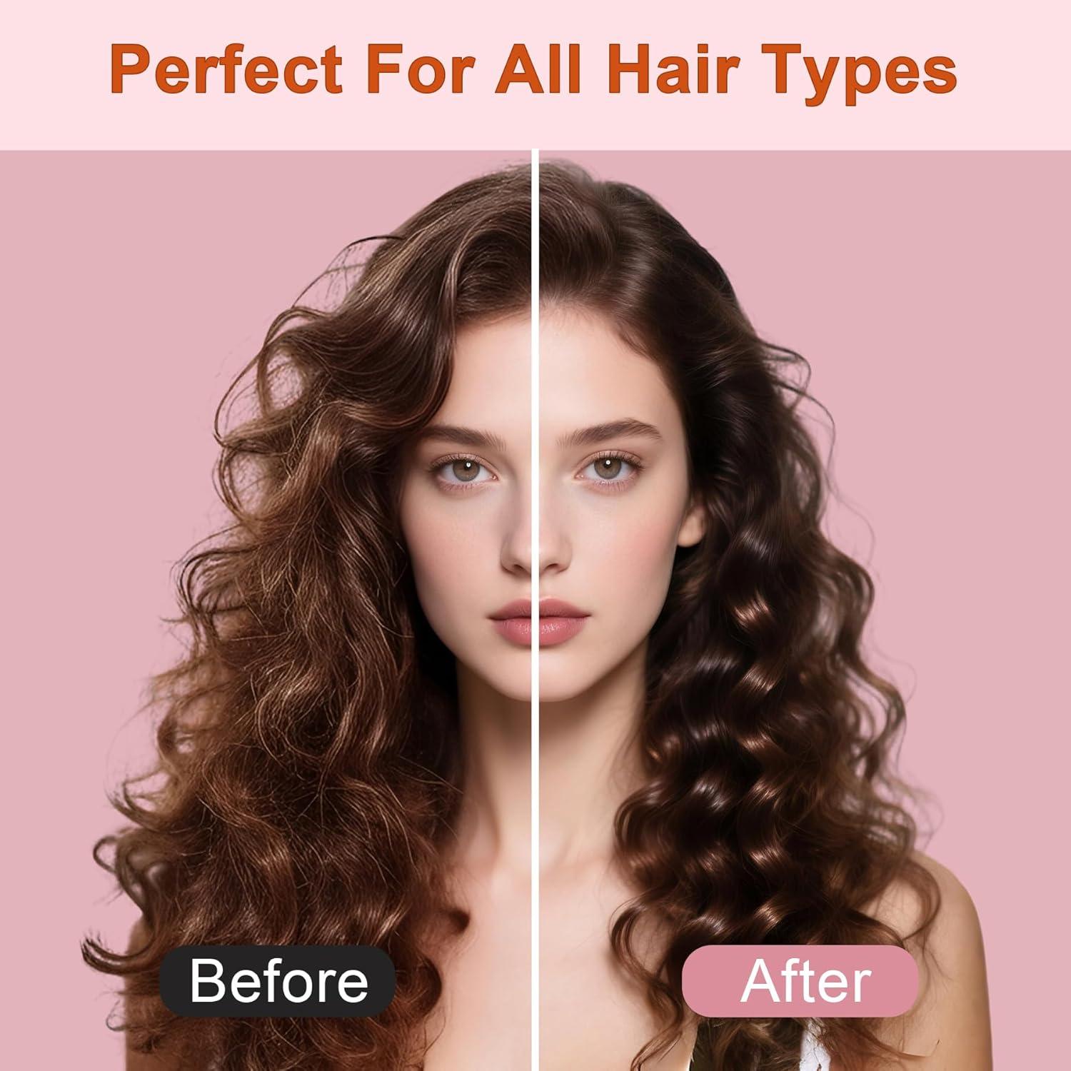 Cepillo Definidor de Rizos Weldilgit Beige - Suave y Desenredante