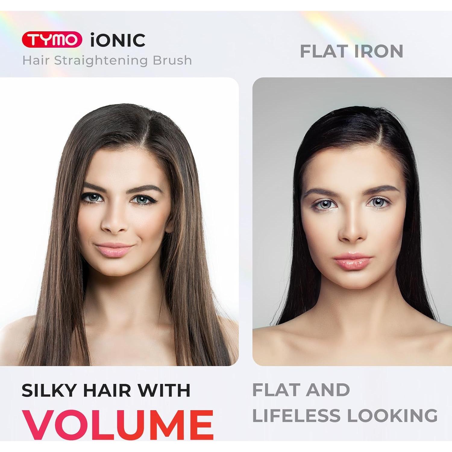 Cepillo Alisador de Cabello Iónico TYMO HC101 - 16 Temperaturas, Pantalla LCD