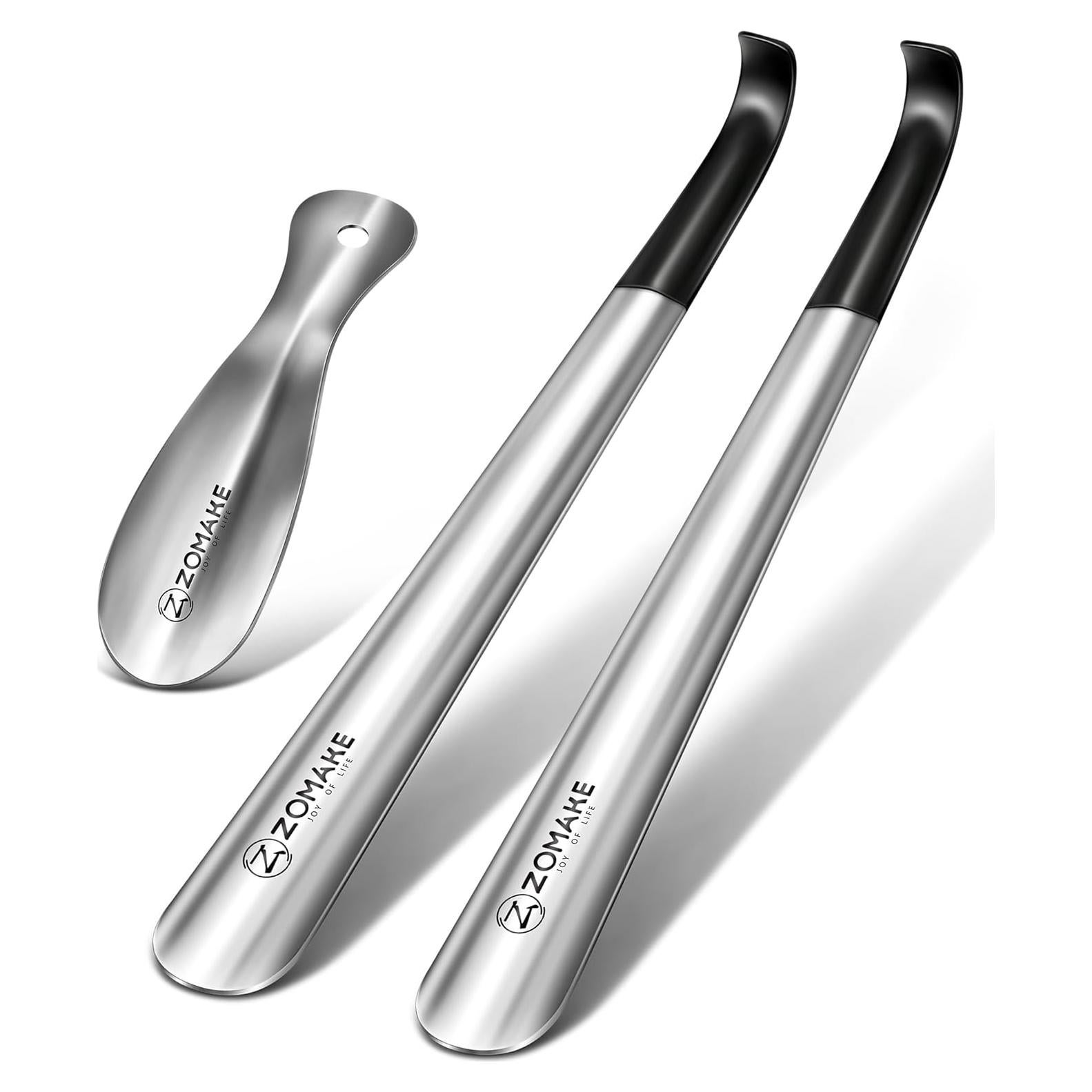 Cuerno de Zapato de Mango Largo ZOMAKE 3 Piezas Acero Inoxidable