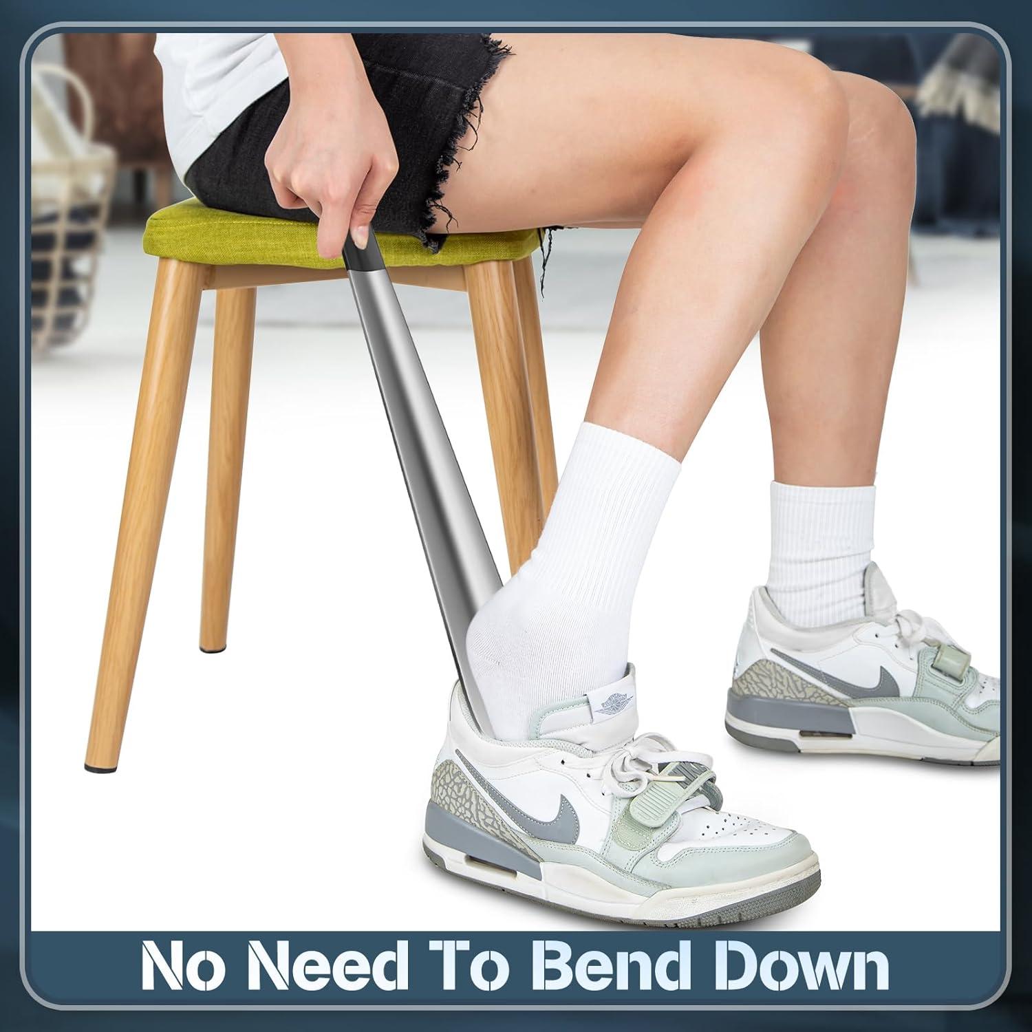 Cuerno de Zapato de Mango Largo ZOMAKE 3 Piezas Acero Inoxidable