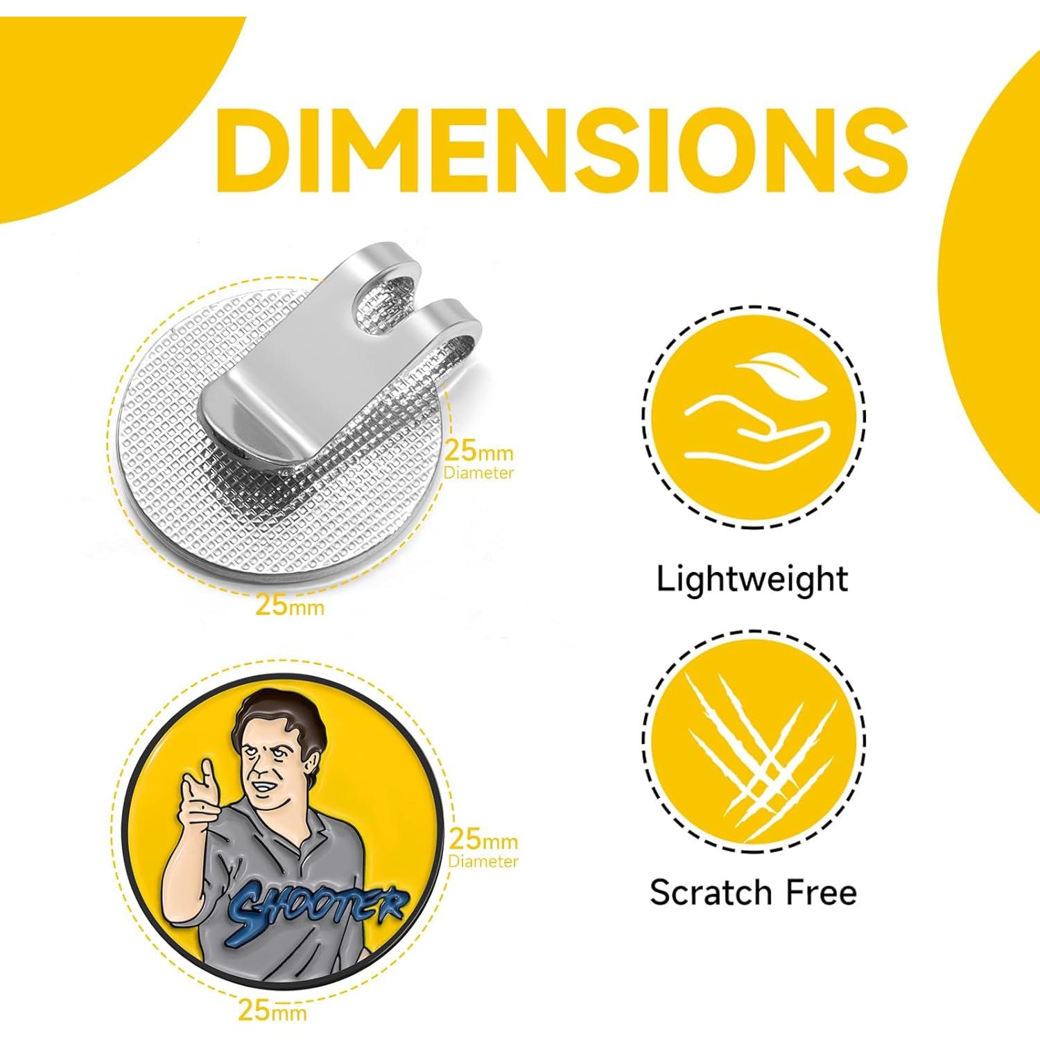 Clip Magnético para Marcador de Pelota de Golf ELIUNG - 5 Unidades