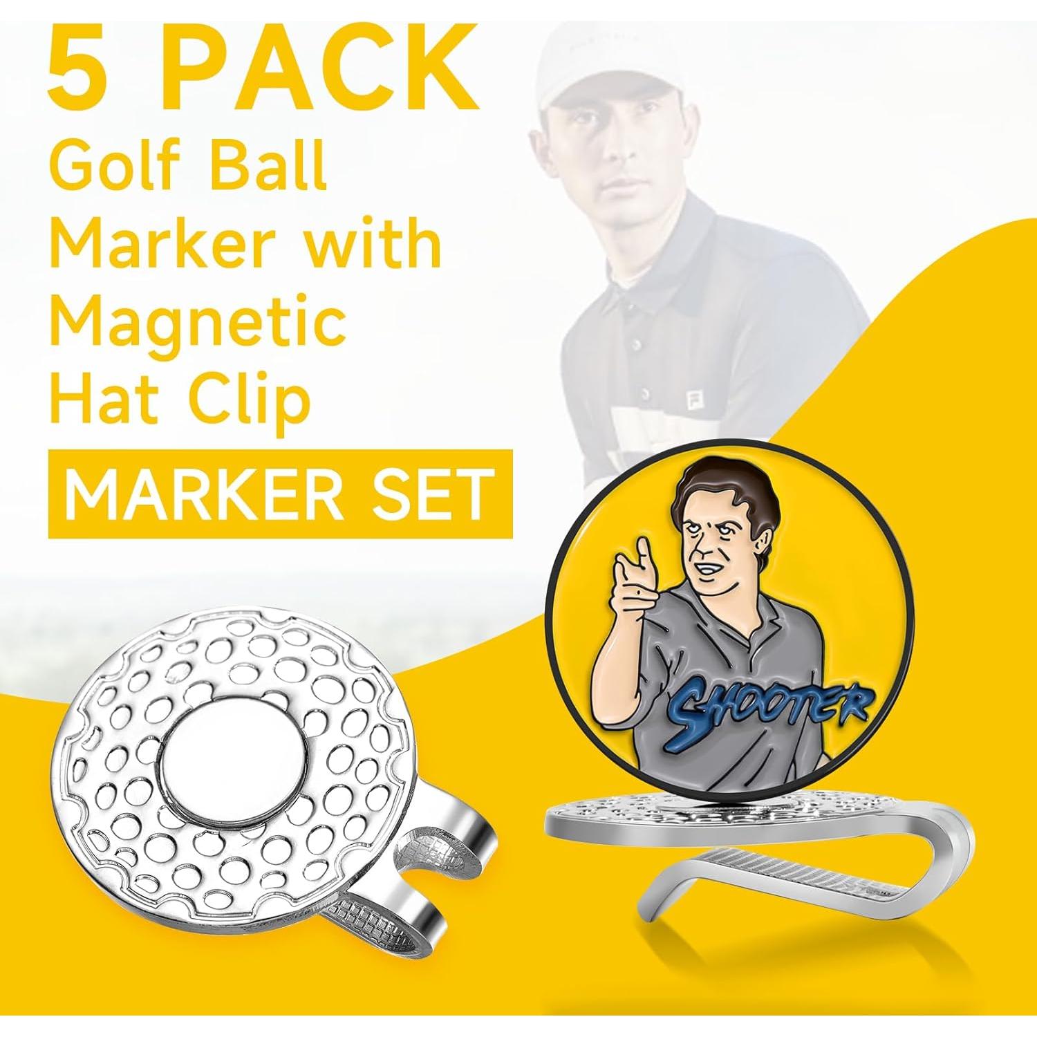 Clip Magnético para Marcador de Pelota de Golf ELIUNG - 5 Unidades