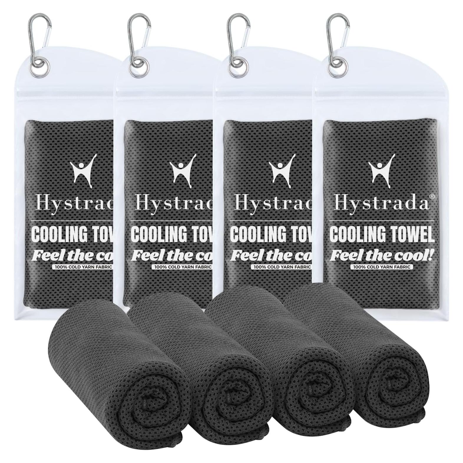 4 Toallas Enfriadoras Hystrada Microfibra 101.6 x 30.5 cm