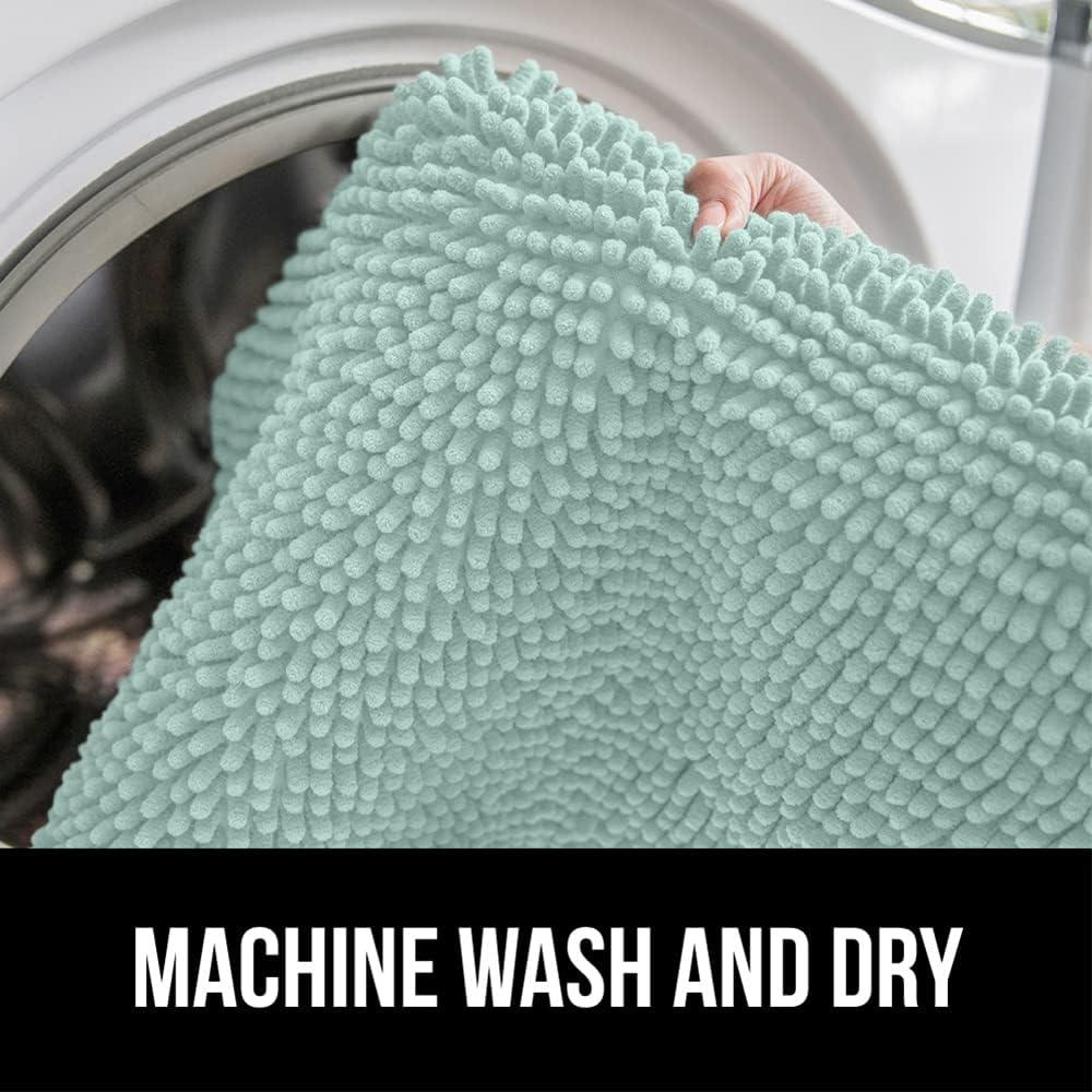 Alfombra de Baño Gorilla Grip 60x24 cm Chenille Azul Mar