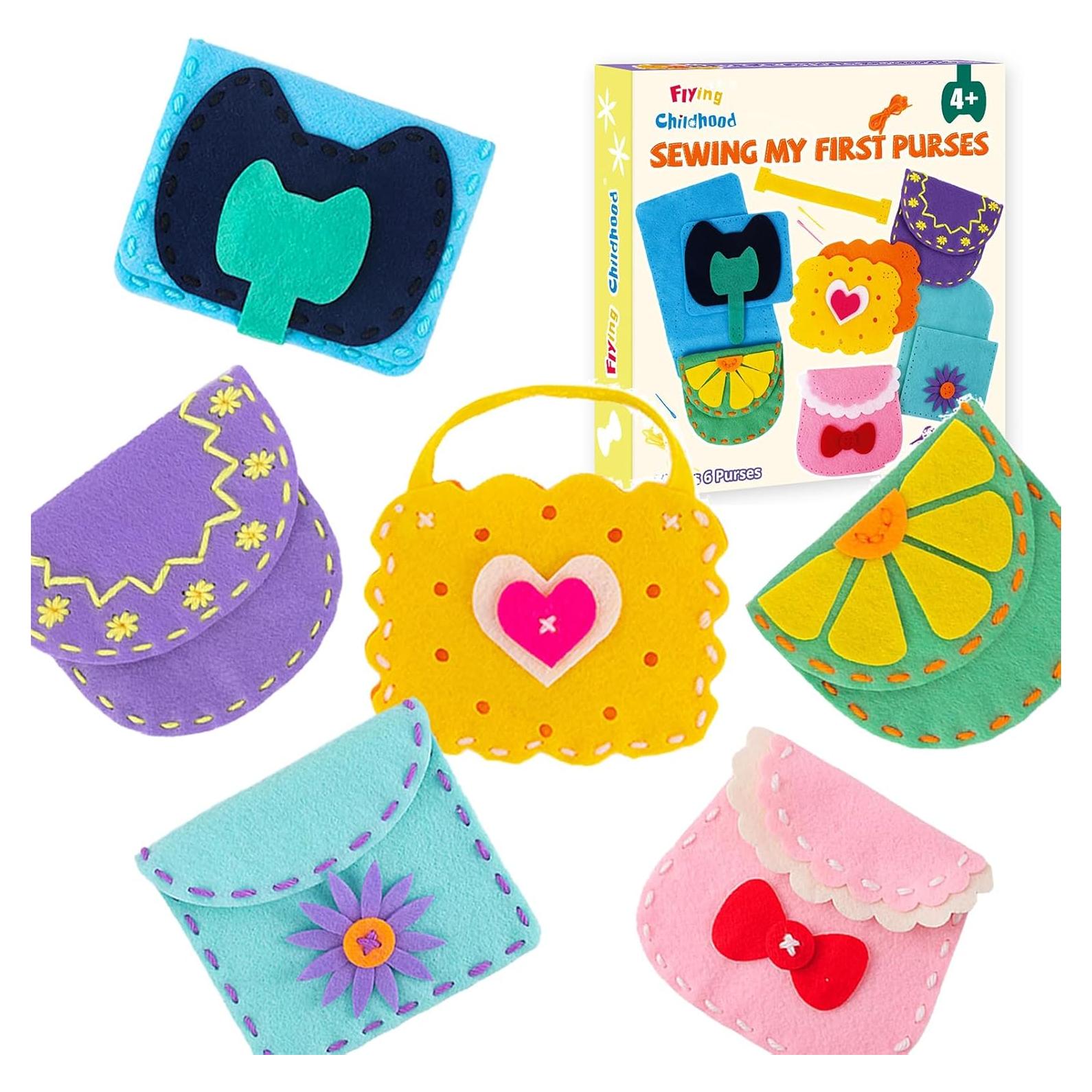 Kit de Costura IROLEHOME 6 Piezas para Niños DIY Fieltro