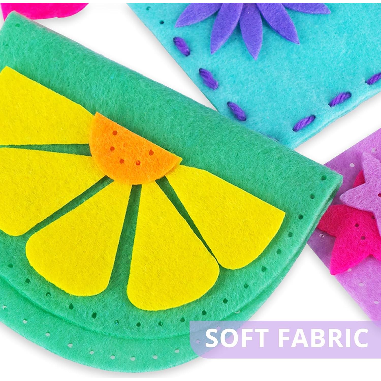 Kit de Costura IROLEHOME 6 Piezas para Niños DIY Fieltro