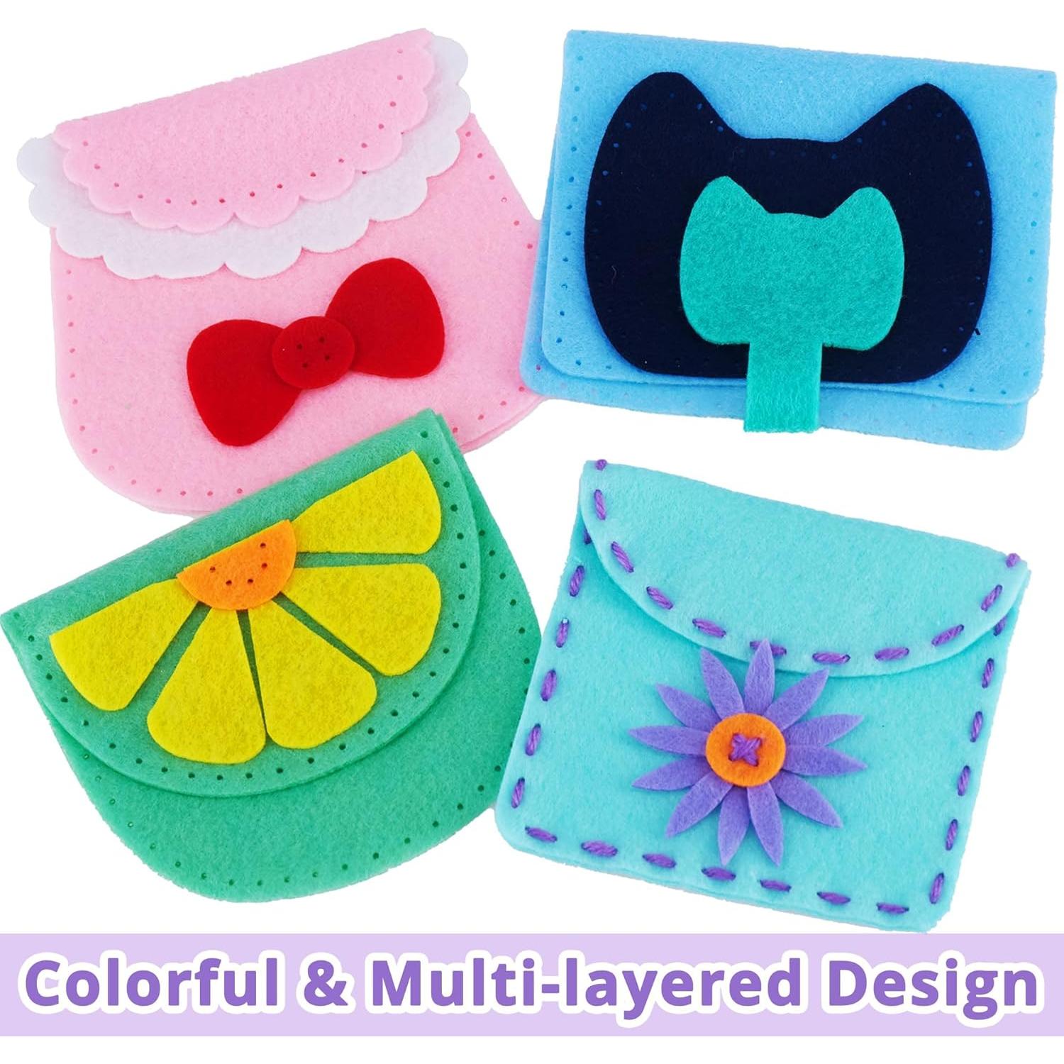 Kit de Costura IROLEHOME 6 Piezas para Niños DIY Fieltro