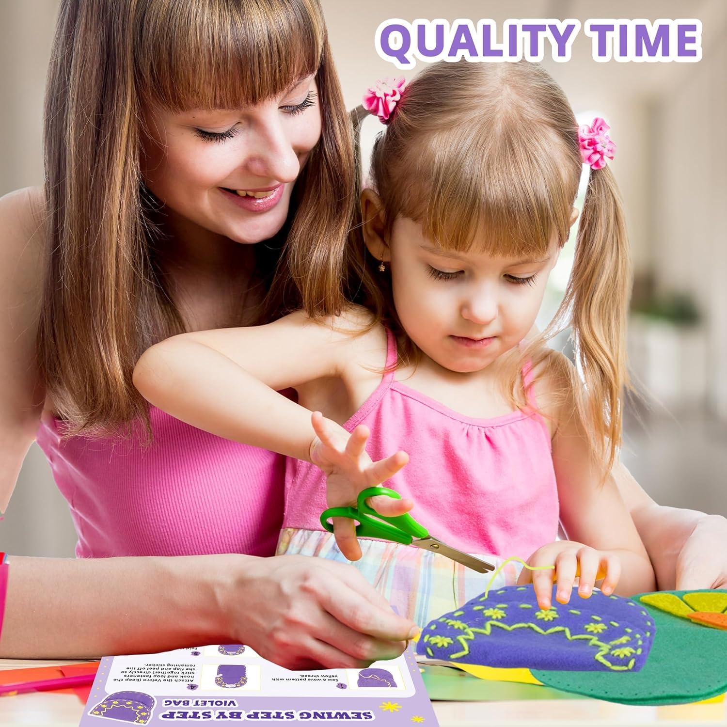 Kit de Costura IROLEHOME 6 Piezas para Niños DIY Fieltro