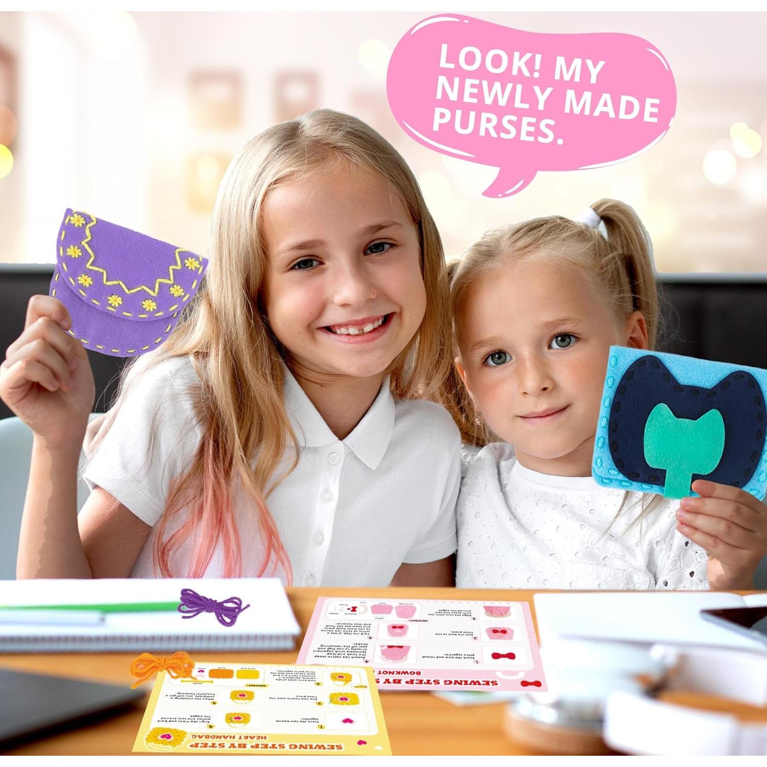 Kit de Costura IROLEHOME 6 Piezas para Niños DIY Fieltro