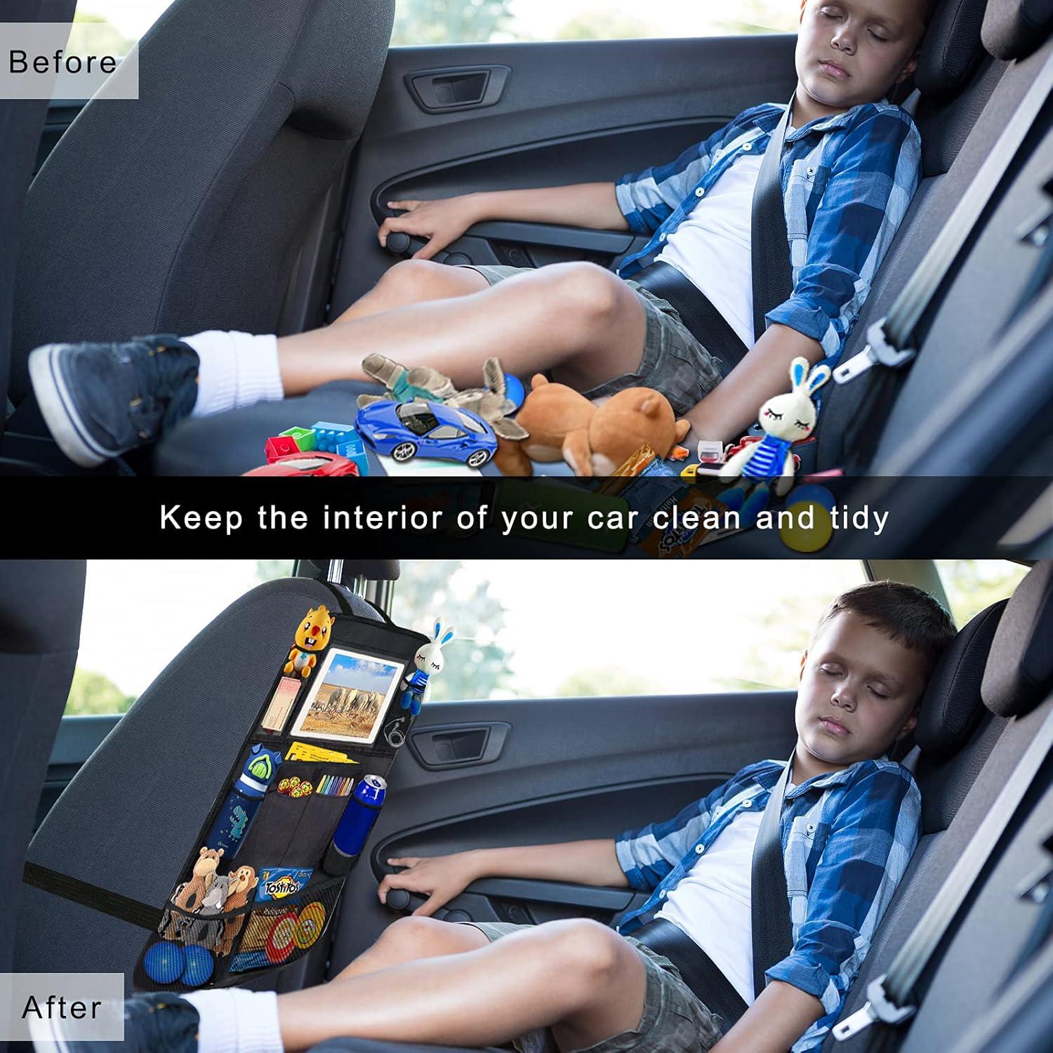 Organizador de Asiento Trasero Ecurfu 10 Compartimentos Negro