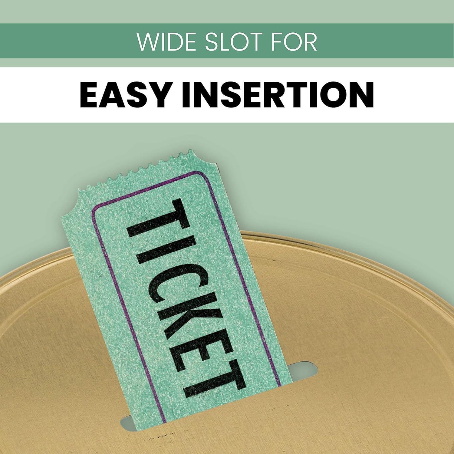 Bote de Monedas Grande Kitchentoolz 1 Galón con Tapa Dorada