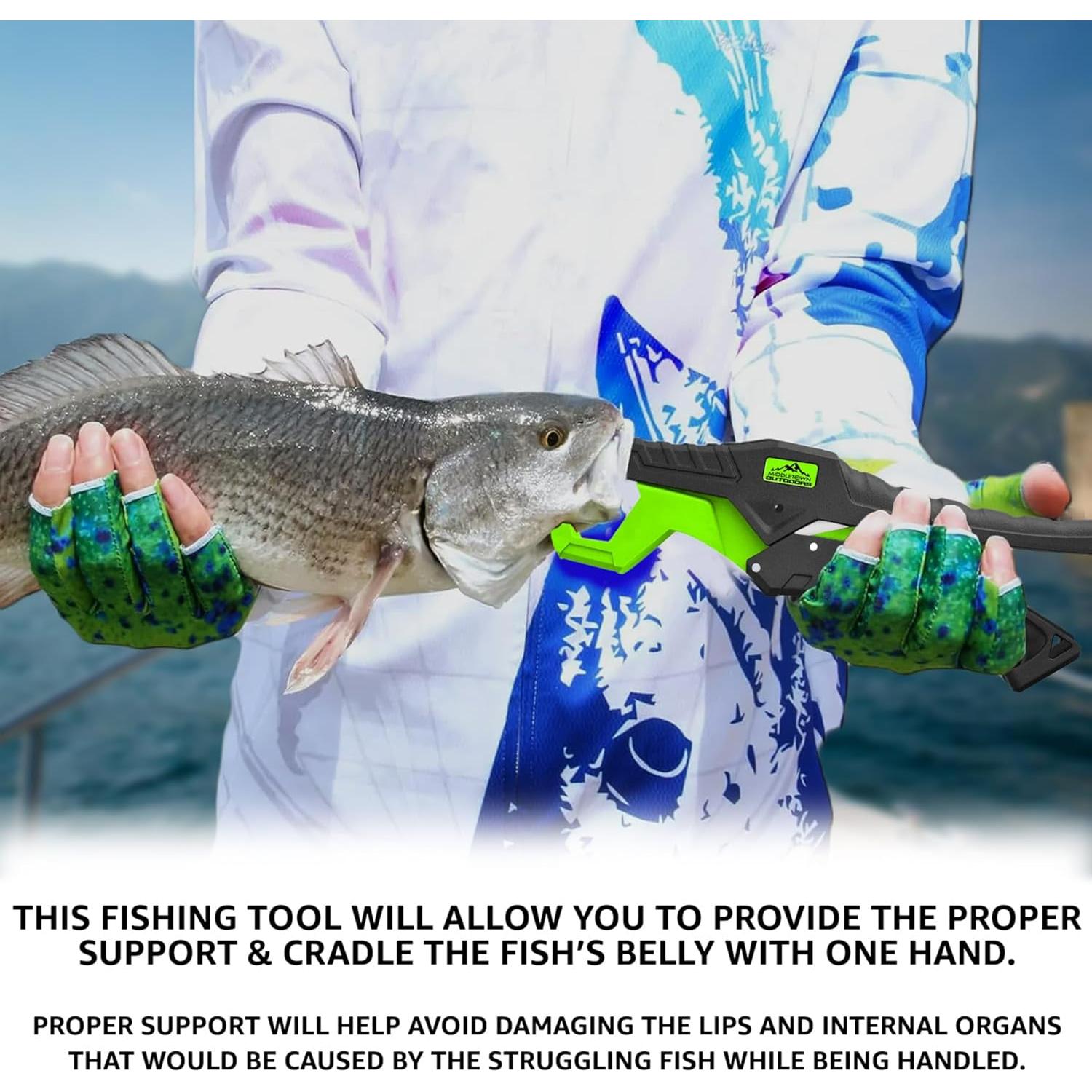 Agarrador de Labios de Pescado MIDDLETOWN 29.87cm Verde