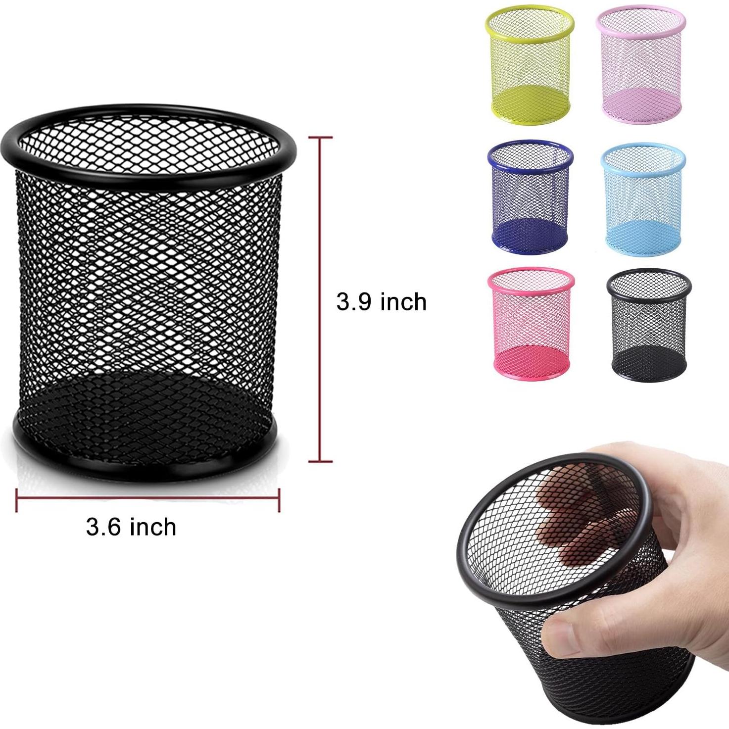 Soporte para bolígrafos AYANICA de malla negra 9.9 cm