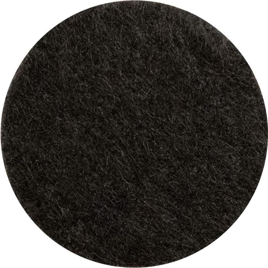 Almohadillas de Fieltro Autoadhesivas Waxman 1.9 cm 48 Piezas Negro