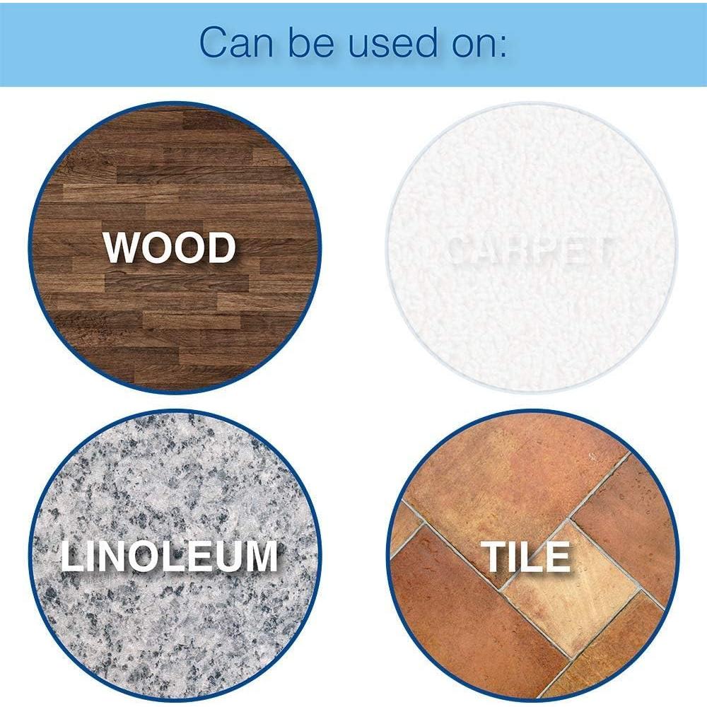 Almohadillas de Fieltro Autoadhesivas Waxman 1.9 cm 48 Piezas Negro