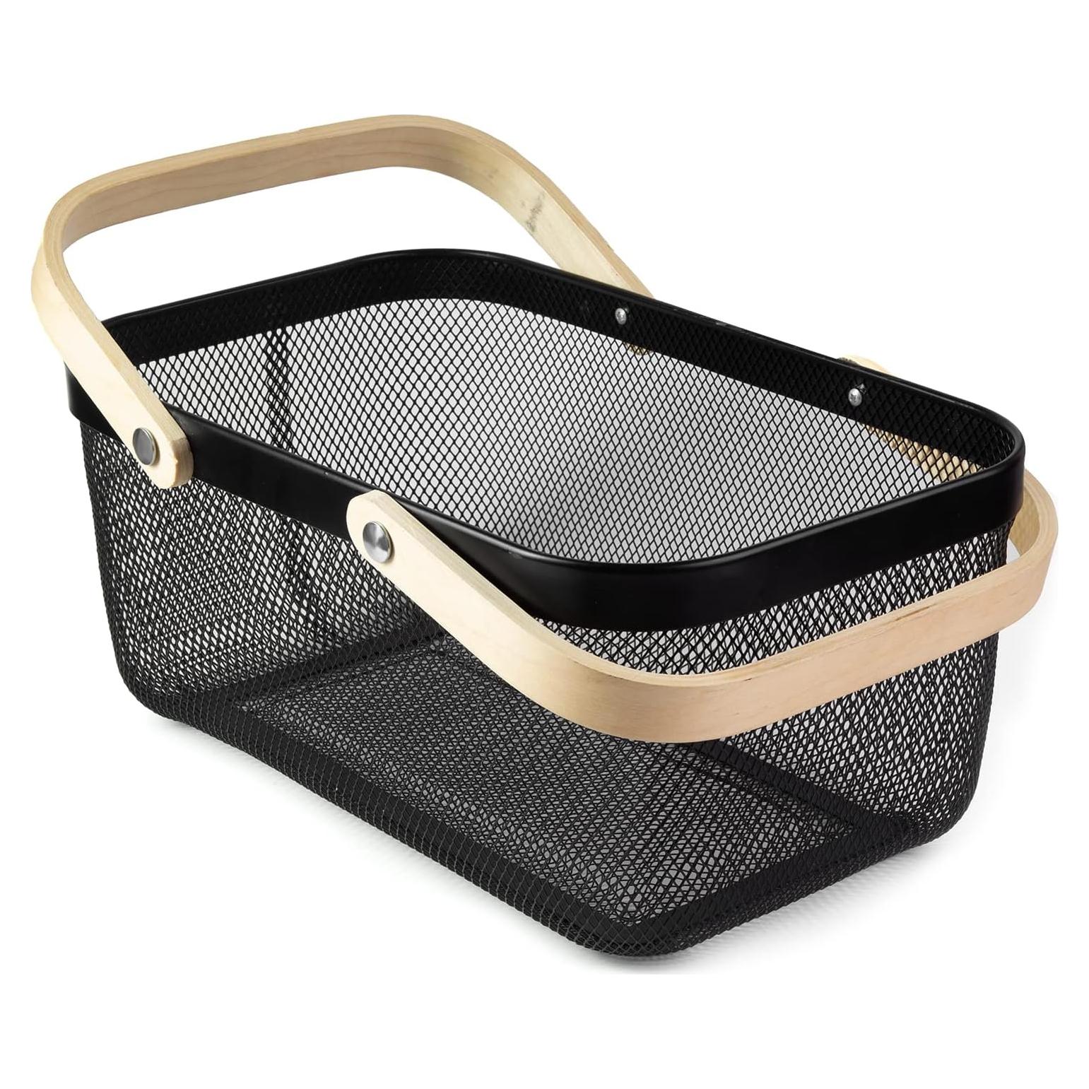 Cesta de Cosecha de Jardín MACOIOR con Mango de Bambú 24.9x39.9cm