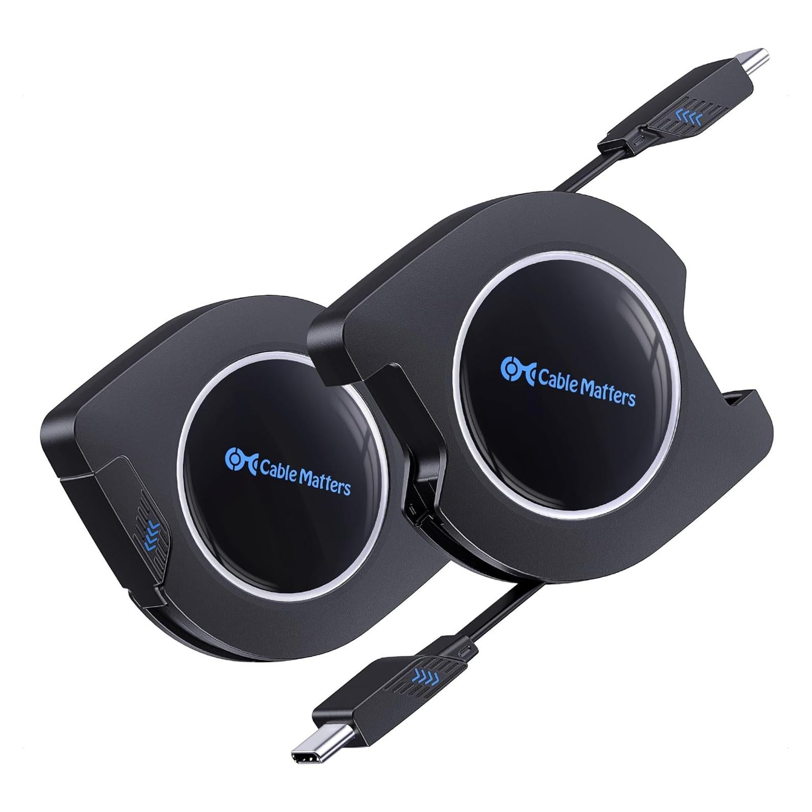 Cable USB C Retráctil 2.8ft Cable Matters 60W 480Mbps