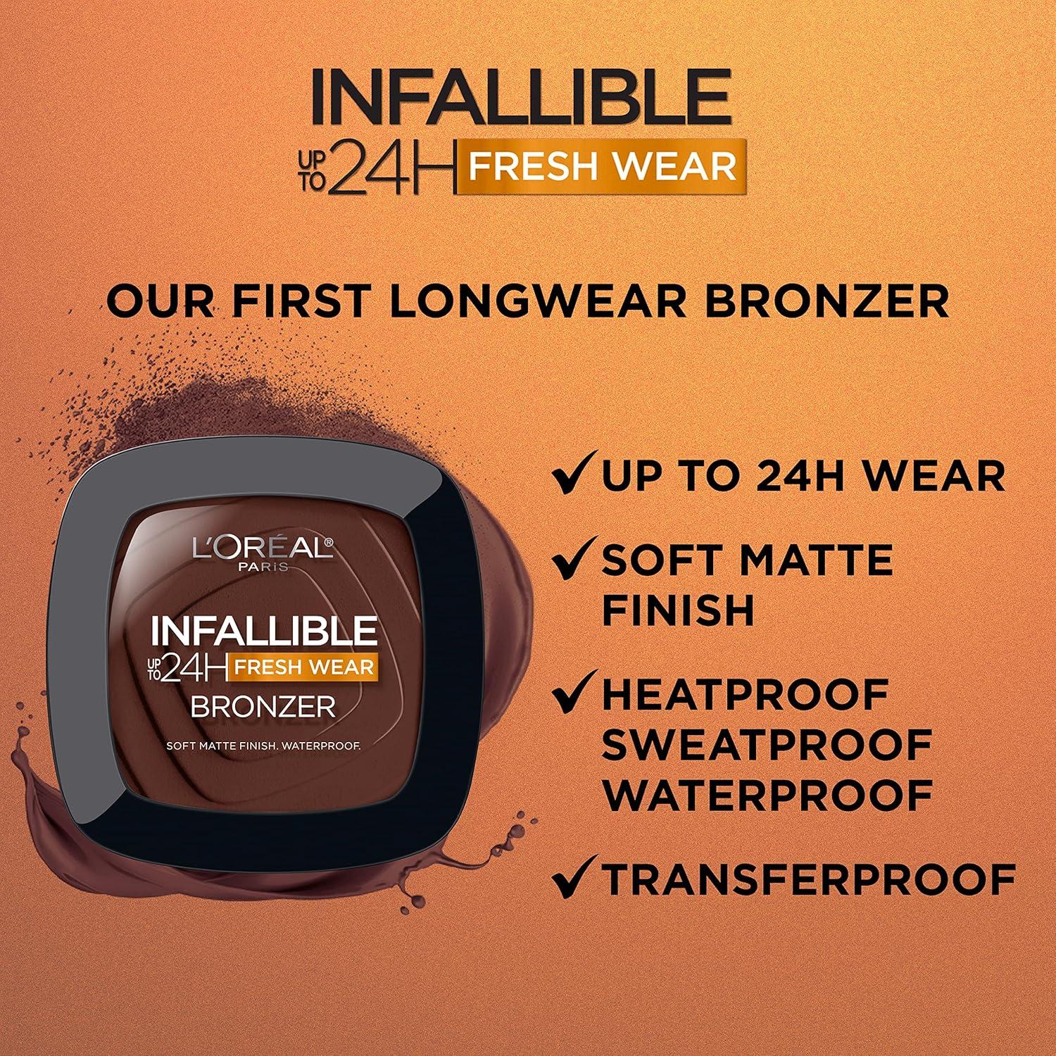 Bronceador en Polvo Mate L'Oreal Paris Infallible 8.8g Oscuro Profundo