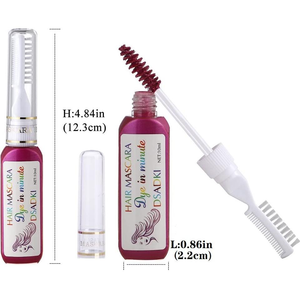 Máscara de Color de Cabello Temporal DSADKI 8 Colores Lavable