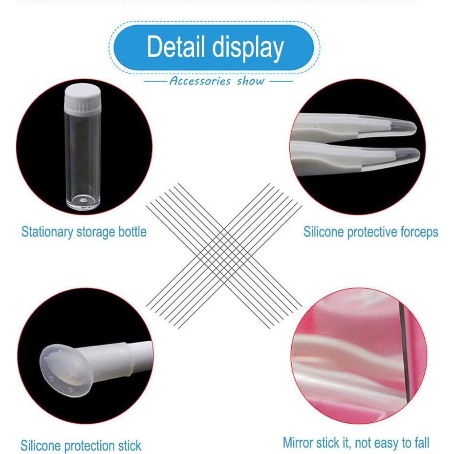 Estuche de Lentes de Contacto Portátil AHIER Negro con Accesorios