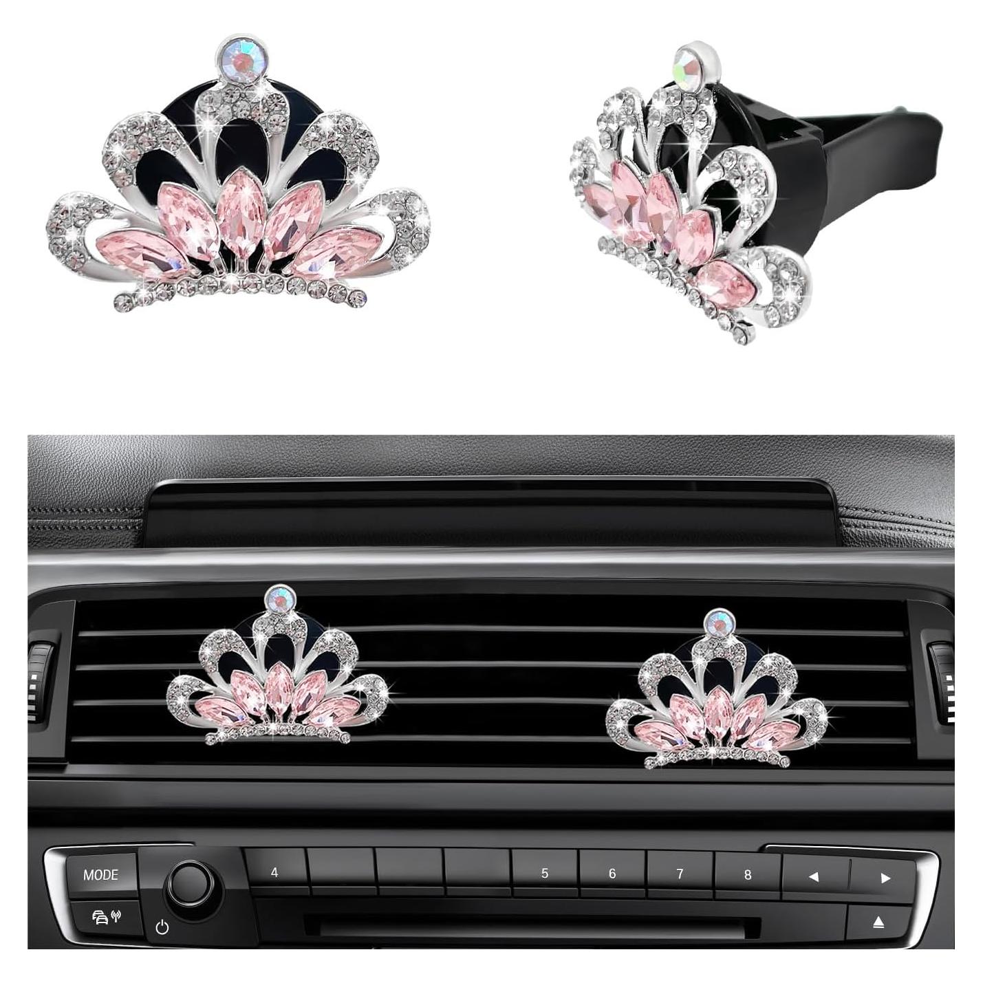 Clips de Ventilación de Coche Gasedin 2 Pcs Aromaterapia Rosa