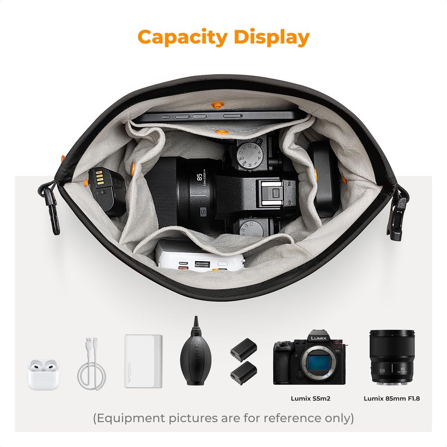 Bolsa de Mensajero K&F Concept para Cámara Compacta Negra