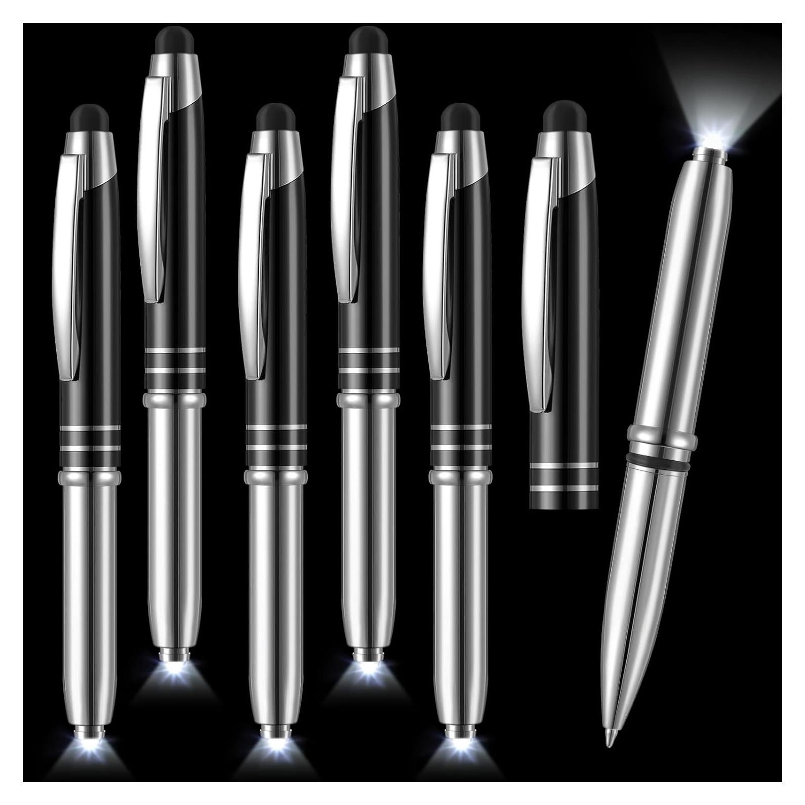 Bolígrafo Estilógrafo Multifuncional Chinco 5 Piezas LED Negro