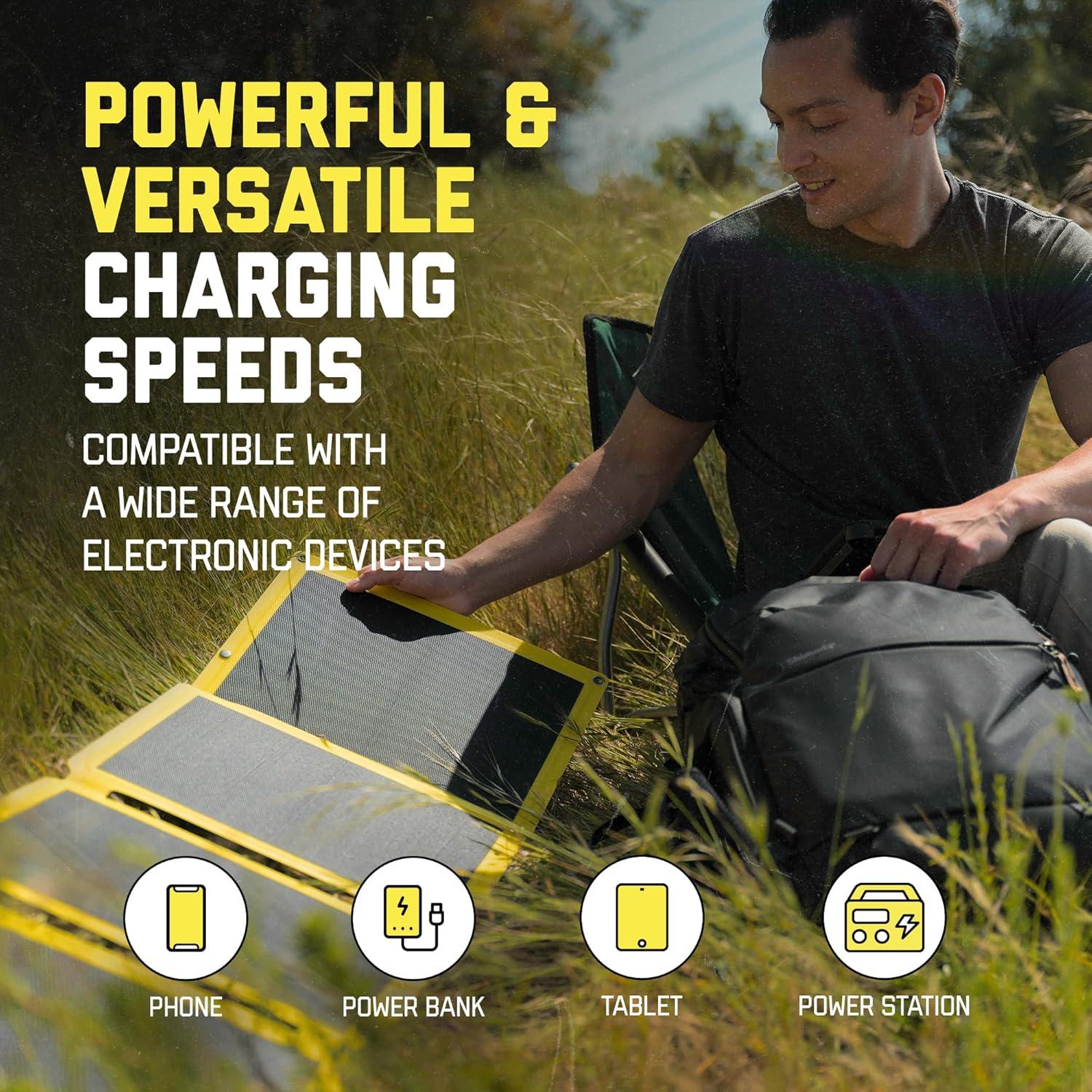 Cargador Solar Plegable SunJack 60W Impermeable USB-C