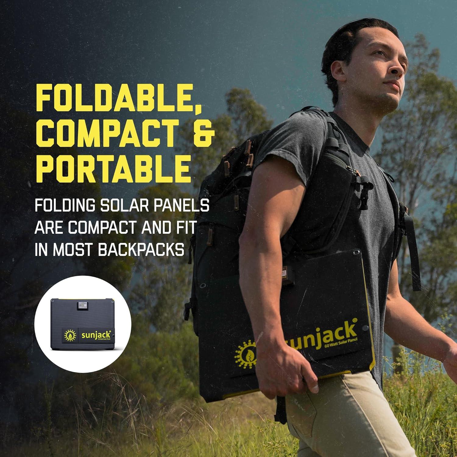 Cargador Solar Plegable SunJack 60W Impermeable USB-C