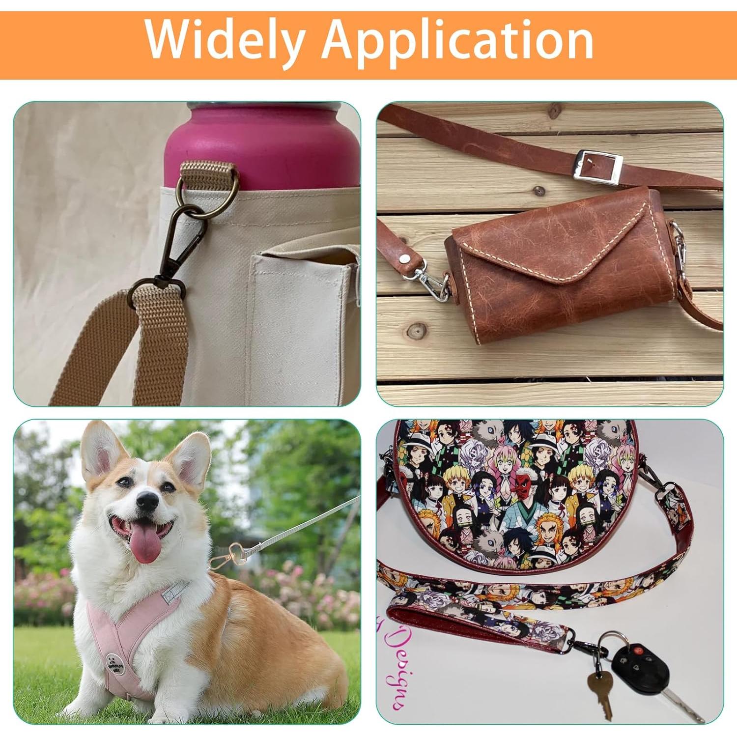 Clip de Llavero Giratorio GDFYMI 20pcs Dorado 360 Grados