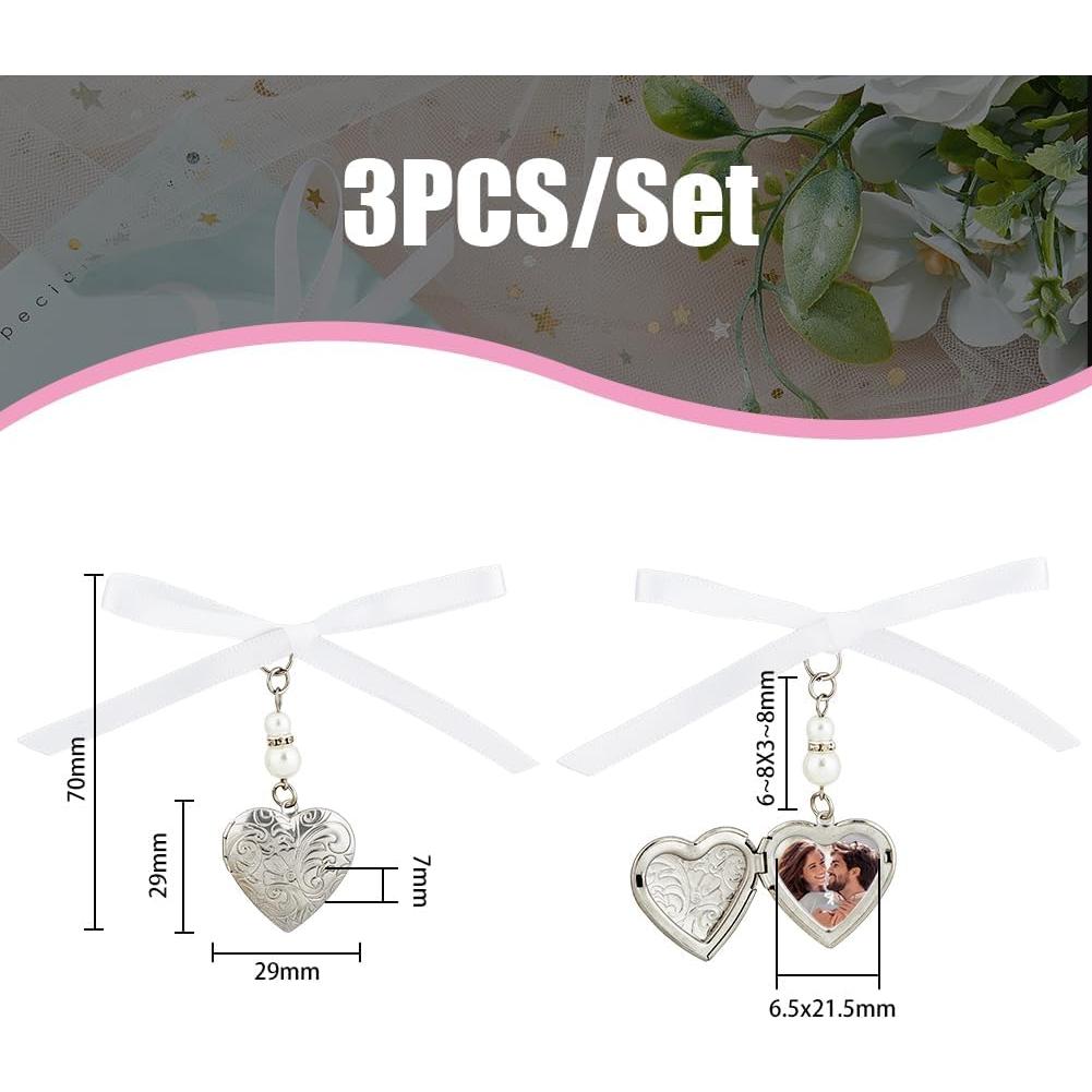 Charm de Foto para Ramo de Boda Superfindings Corazón 75mm