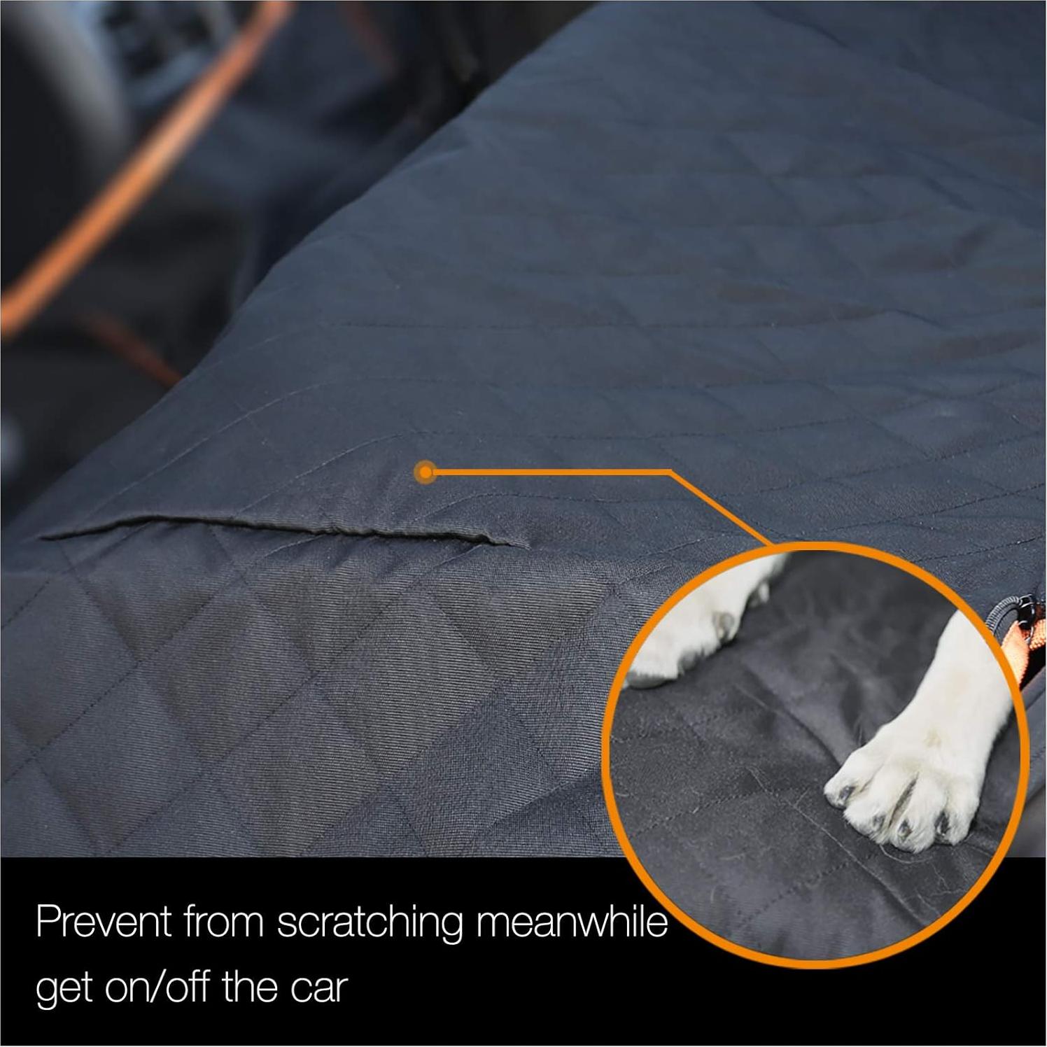 Funda de Asiento para Perros iBuddy XL Negra Impermeable 900D