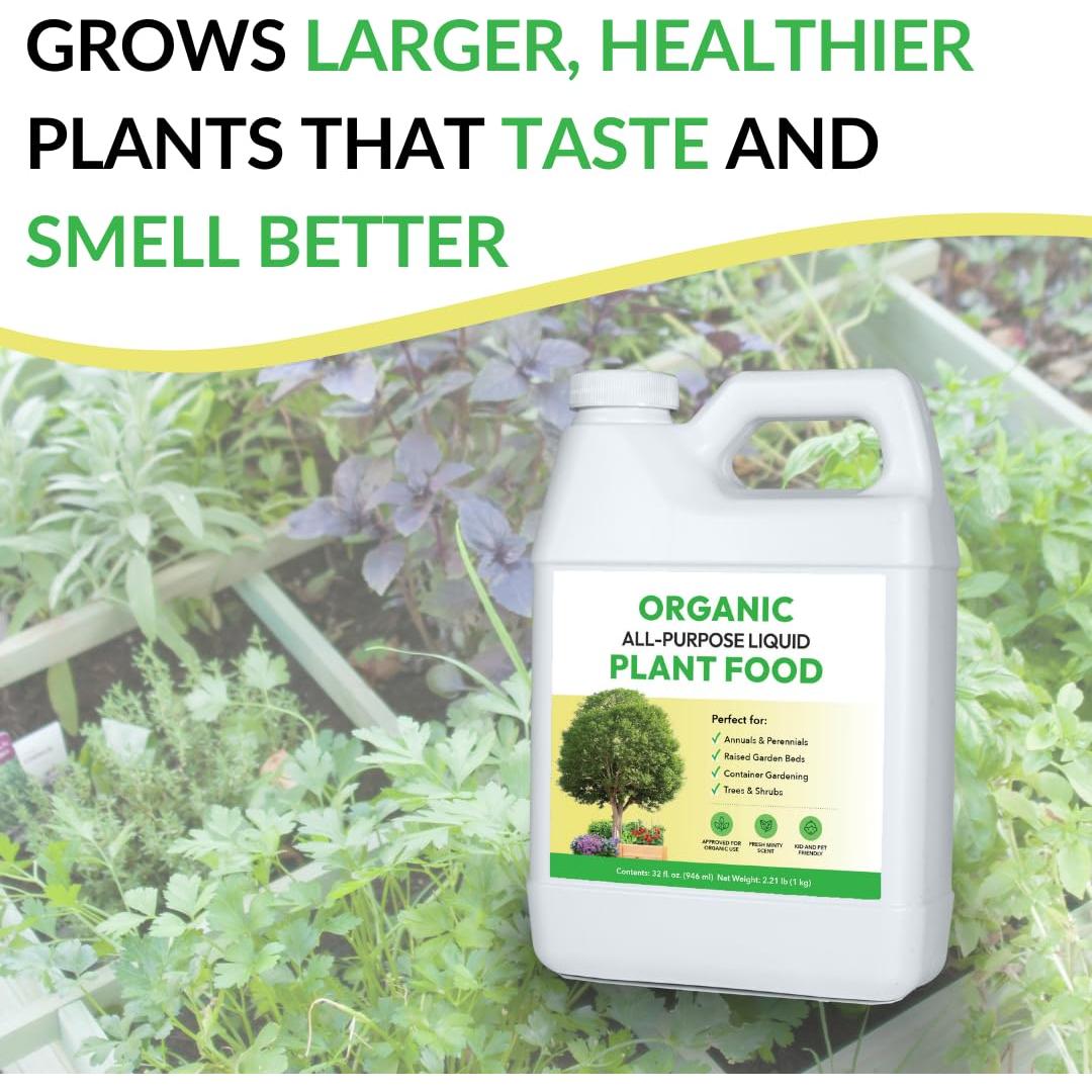 Alimento Líquido Orgánico para Plantas FOOP 1L - Fertilizante Concentrado